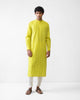 Ibn Kurta - Chartreuse Embroidered