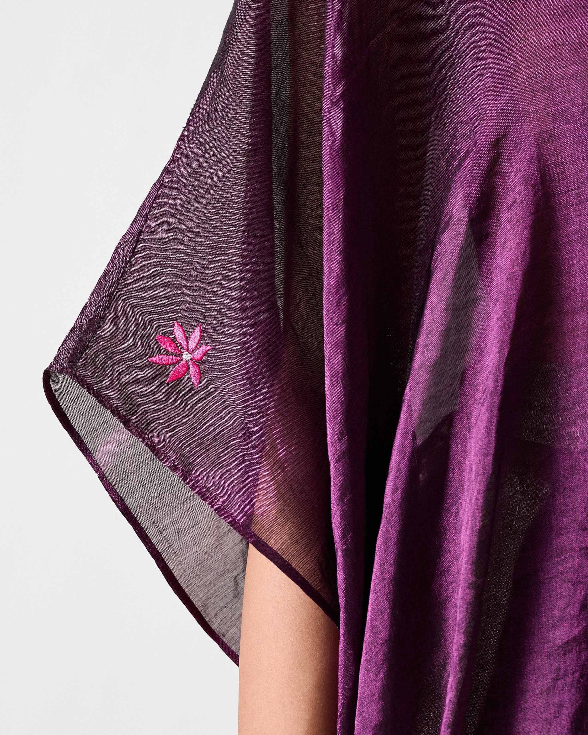 Araya Kaftan - Olive & Purple