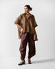 Ceylon Shirt - Chocolate Brown & Gold Stripes