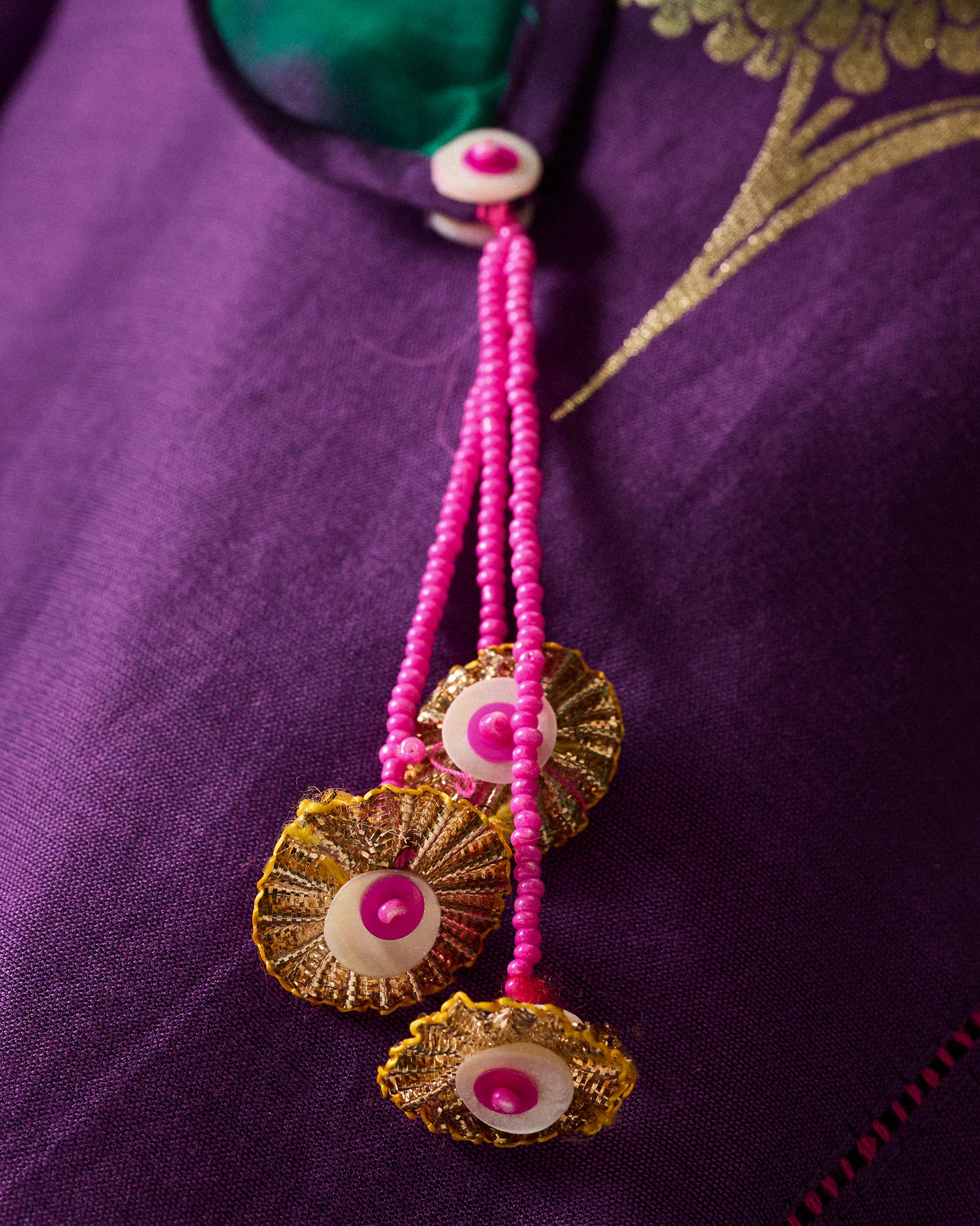 Amara Dupatta - Green & Silver Embridered