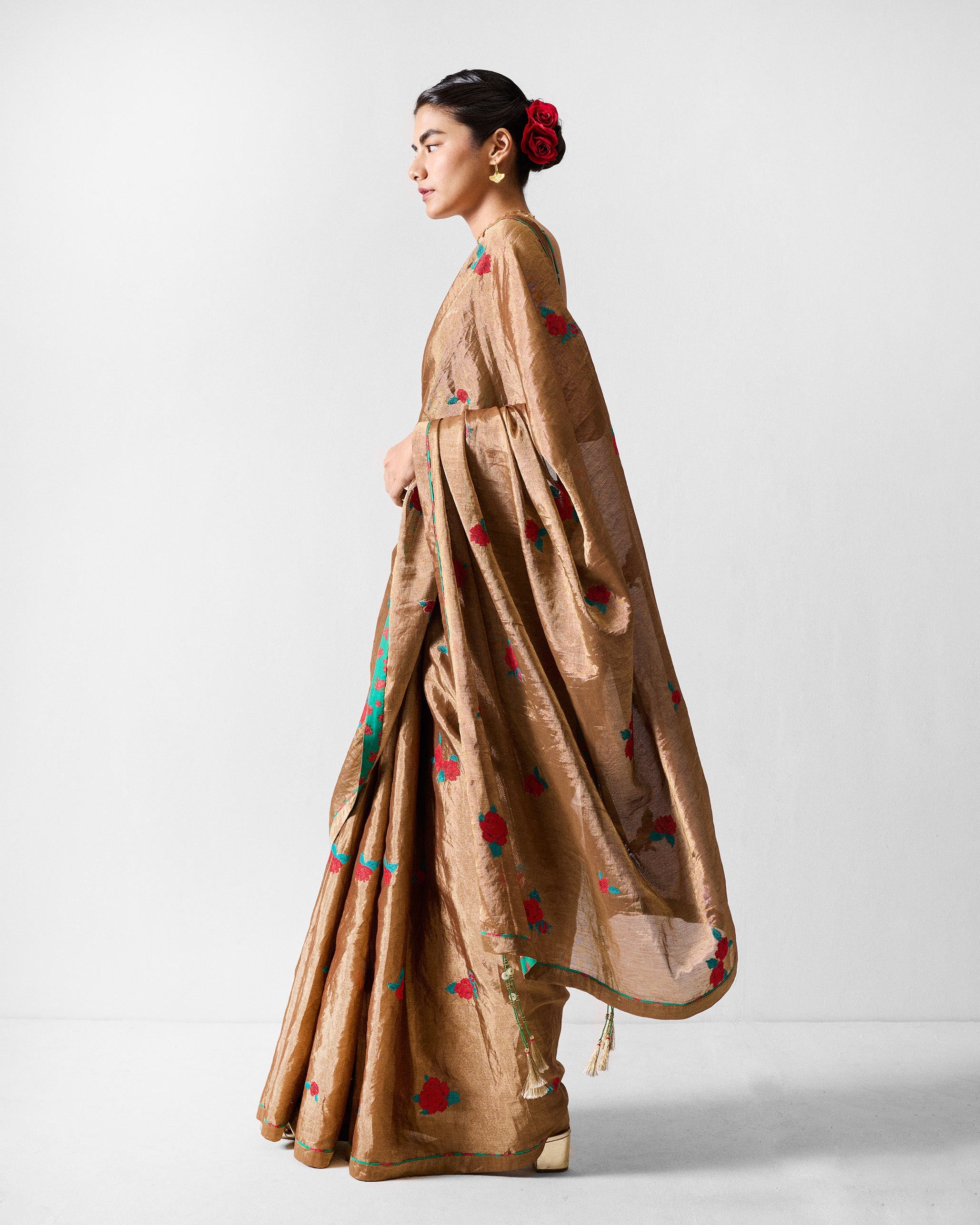Reva Sari - Gold Embroidered