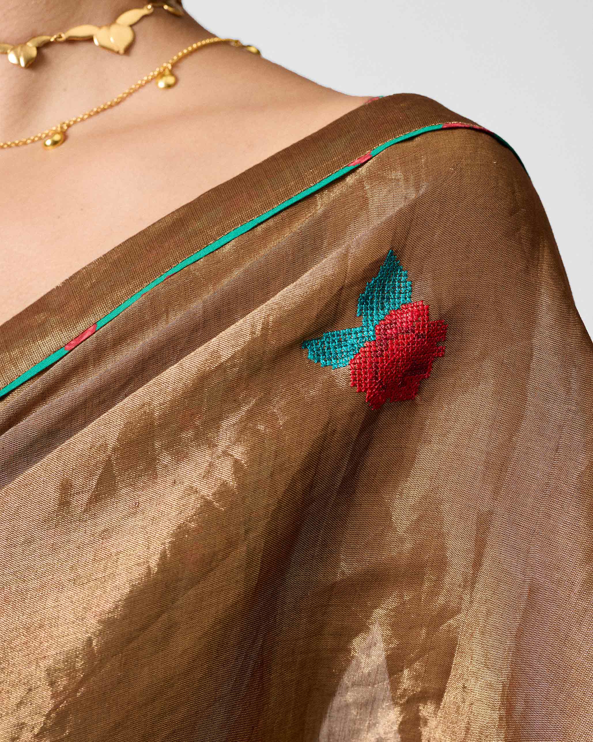 Reva Sari - Gold Embroidered