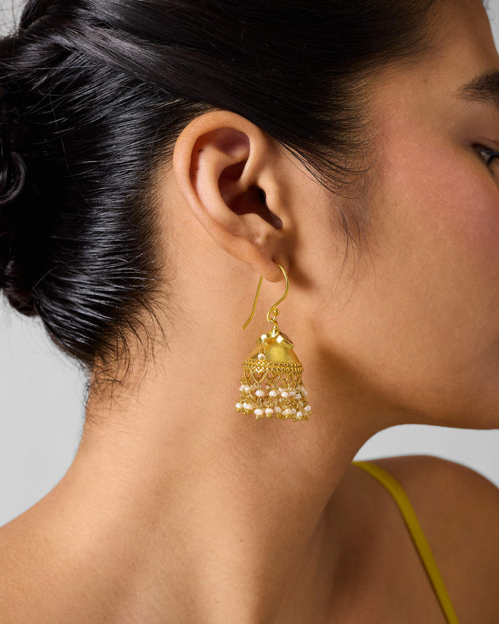 Moti Jhumka - Gold