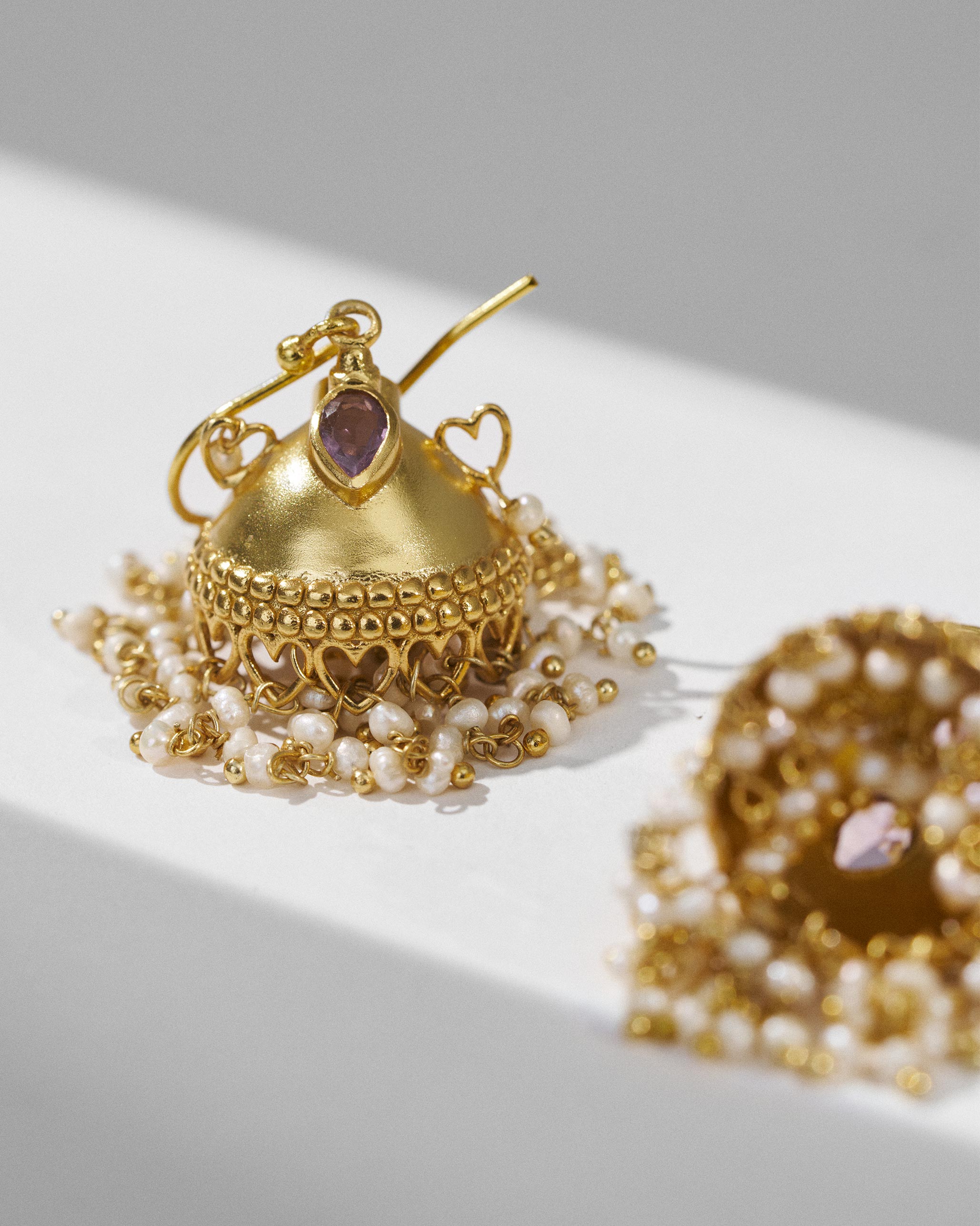 Moti Jhumka - Gold