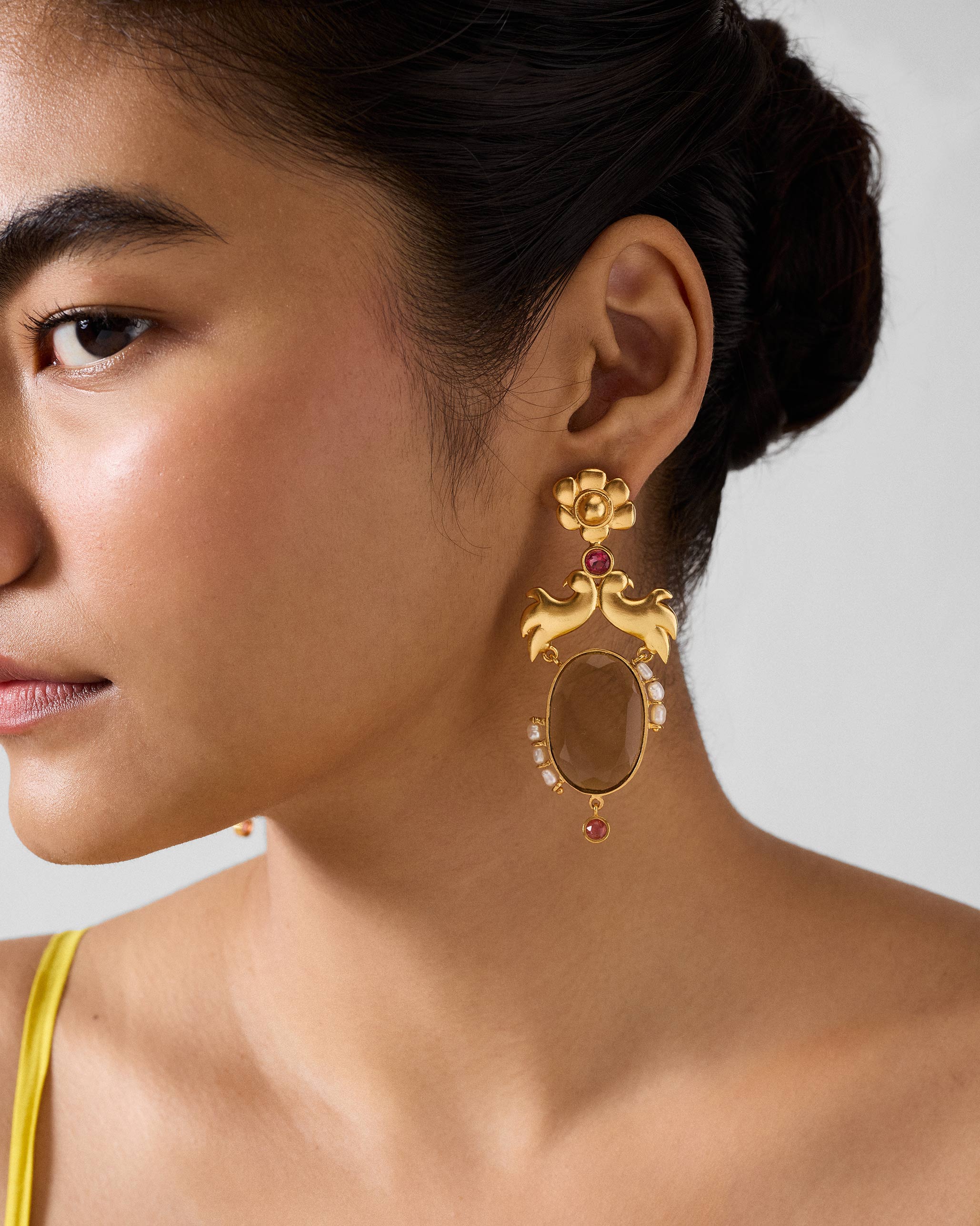 Chidiya Earrings - Gold