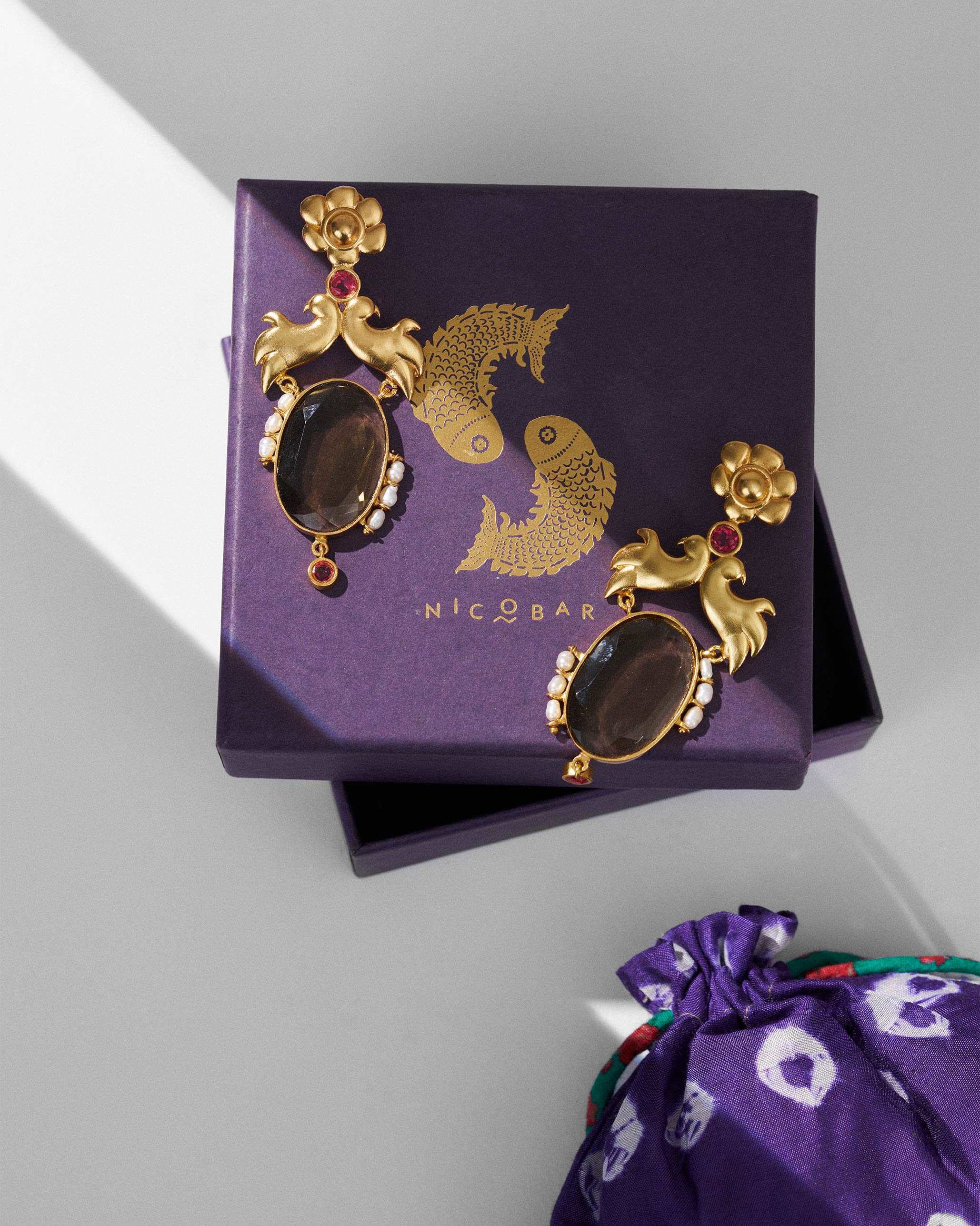 Chidiya Earrings - Gold