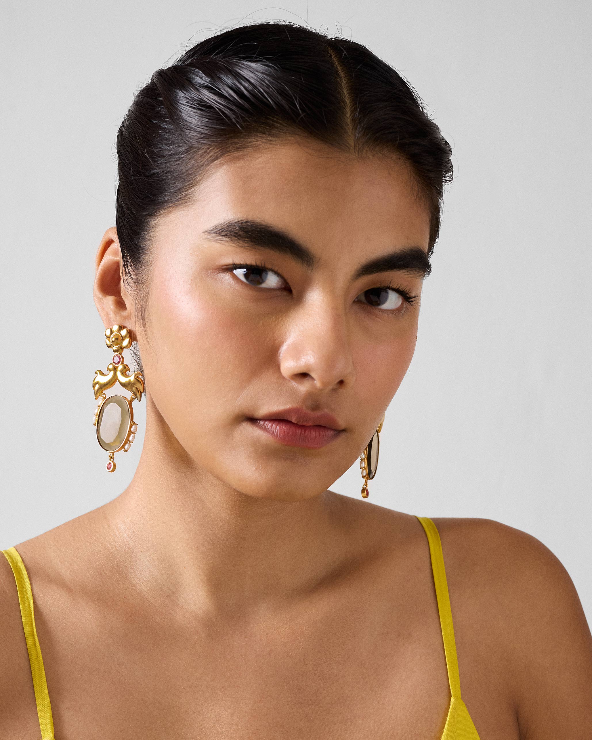 Chidiya Earrings - Gold