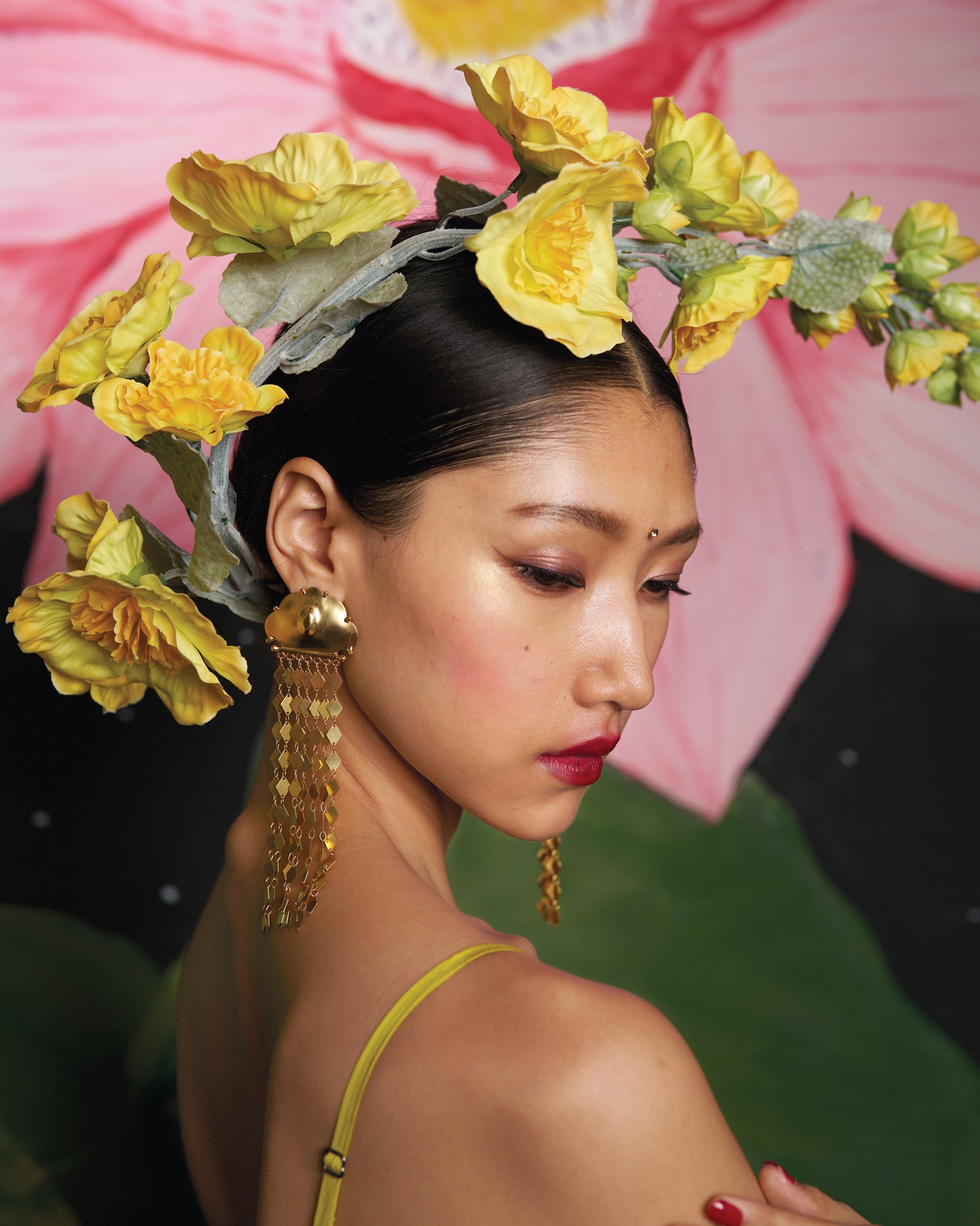 Barish Shoulder Duster - Gold