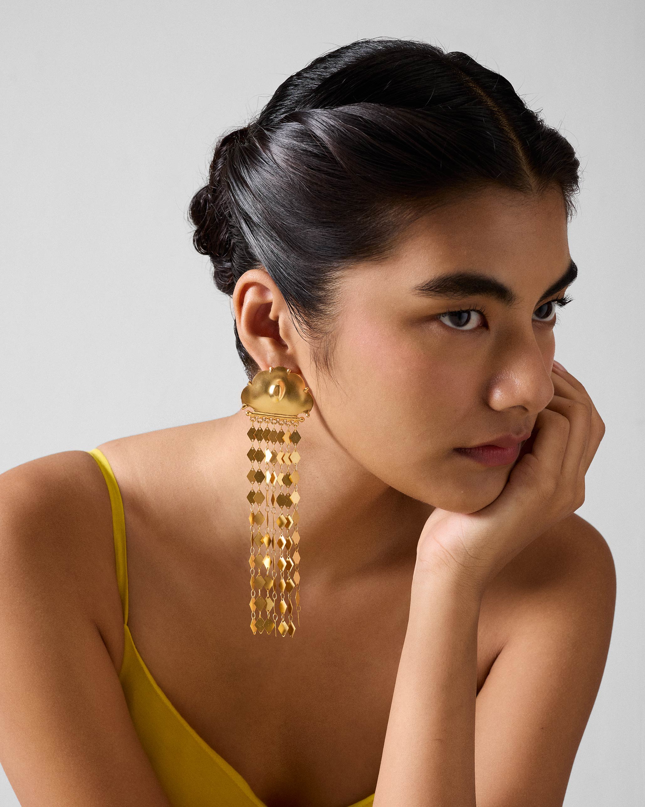 Barish Shoulder Duster - Gold