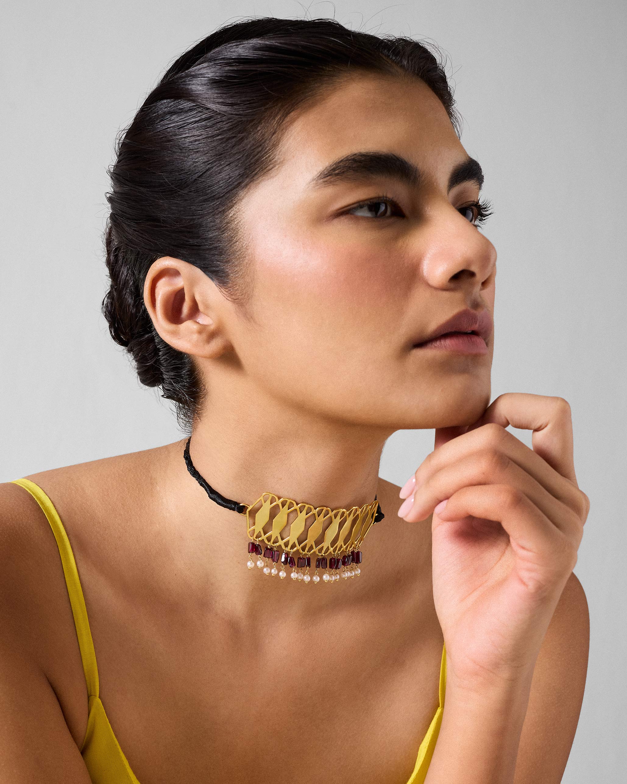 Barfi Choker - Gold