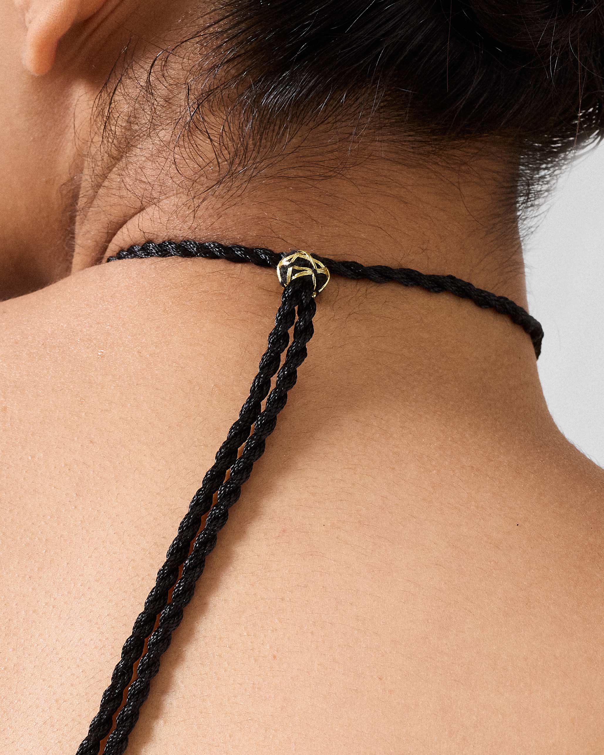 Oynx Necklace - Gold & Black