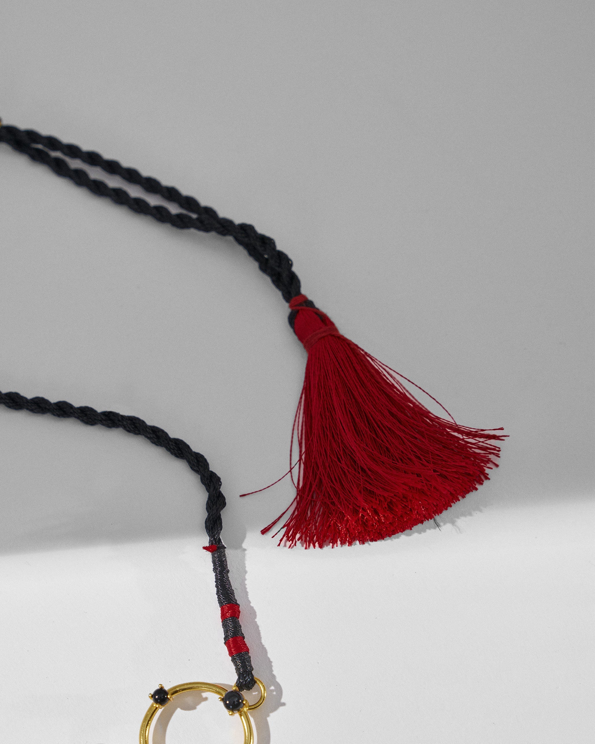 Oynx Necklace - Gold & Black