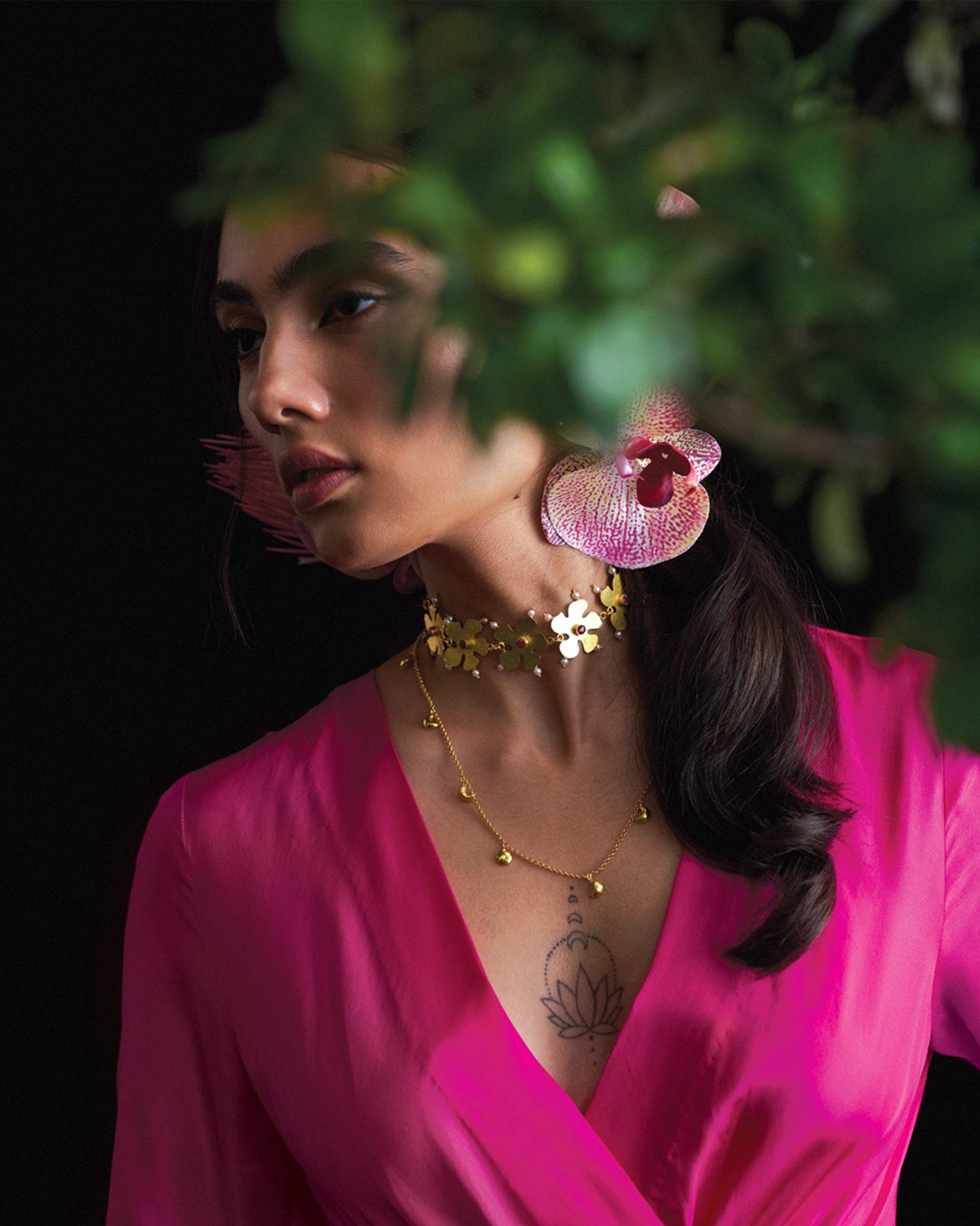 Phool Haar Nacklace - Gold