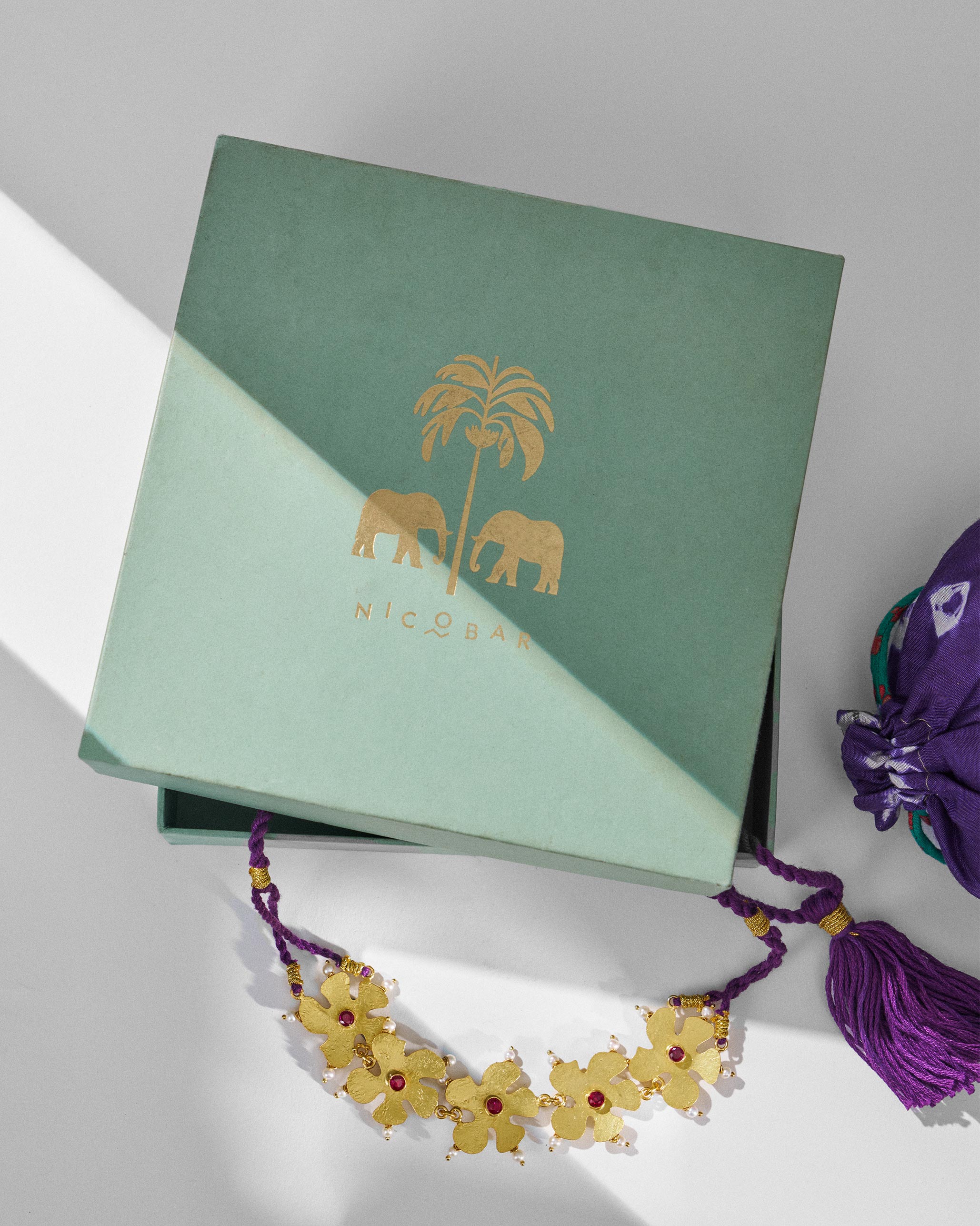 Phool Haar Nacklace - Gold