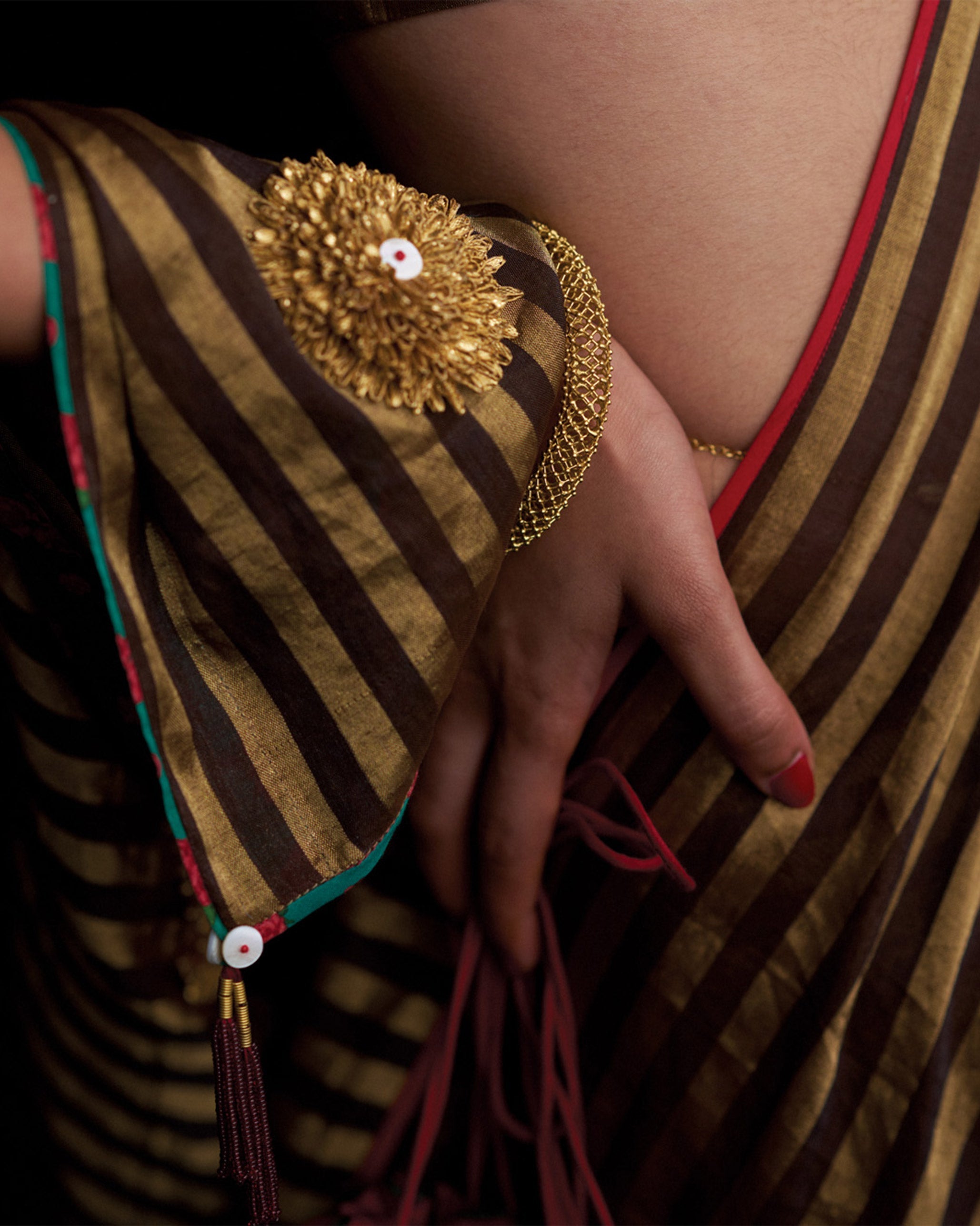 Infinity Bangle - Antique Gold