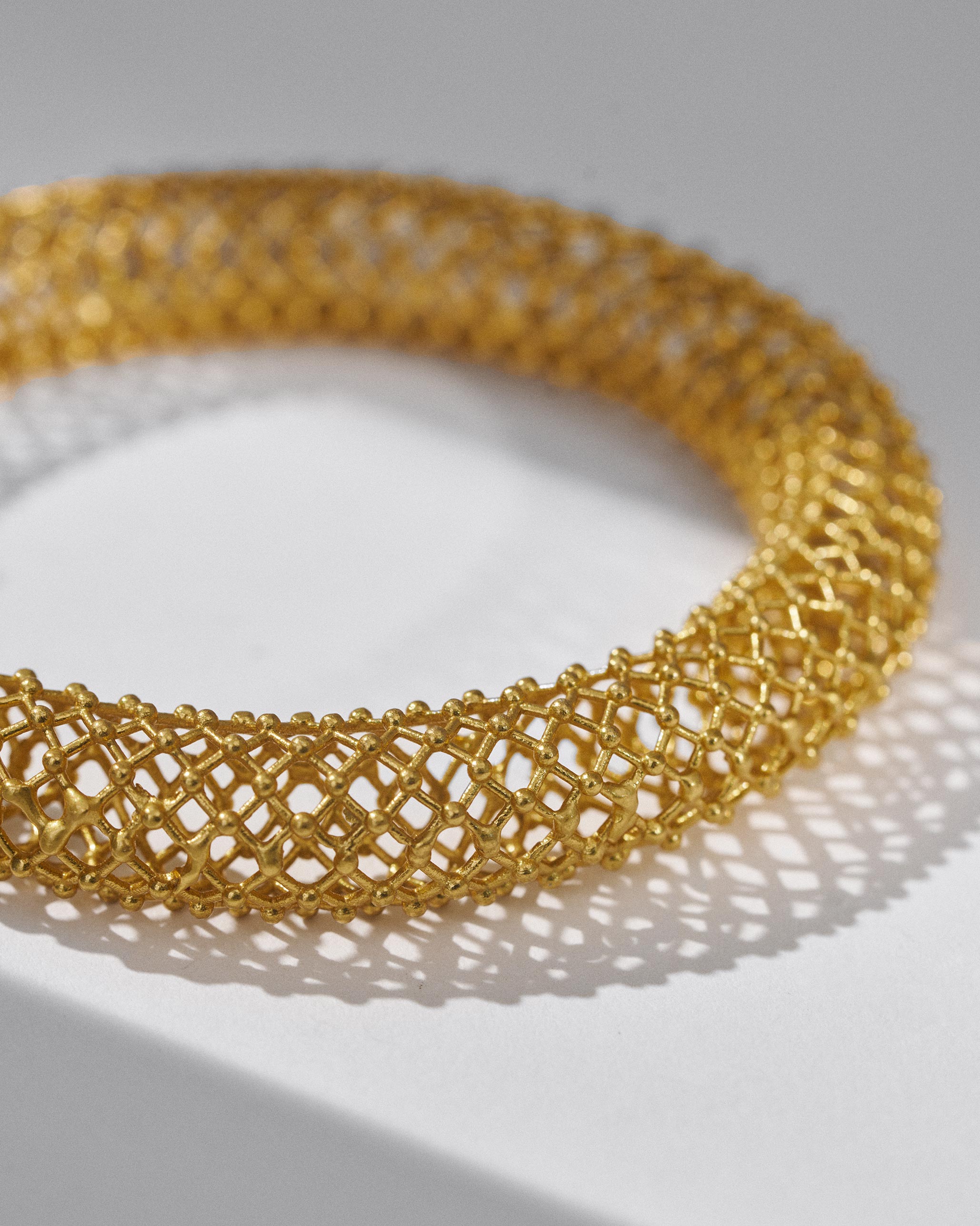 Infinity Bangle - Antique Gold