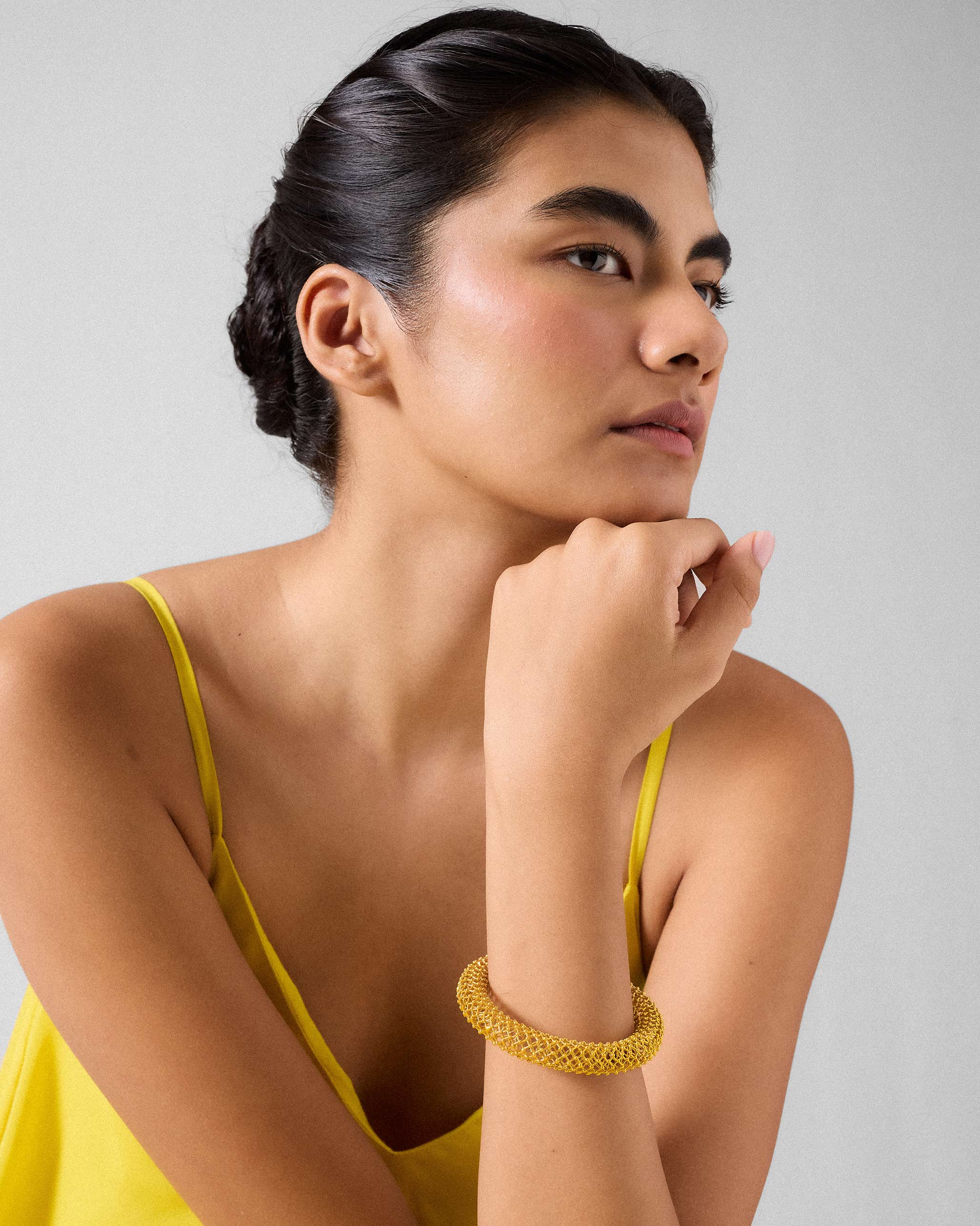 Infinity Bangle - Antique Gold