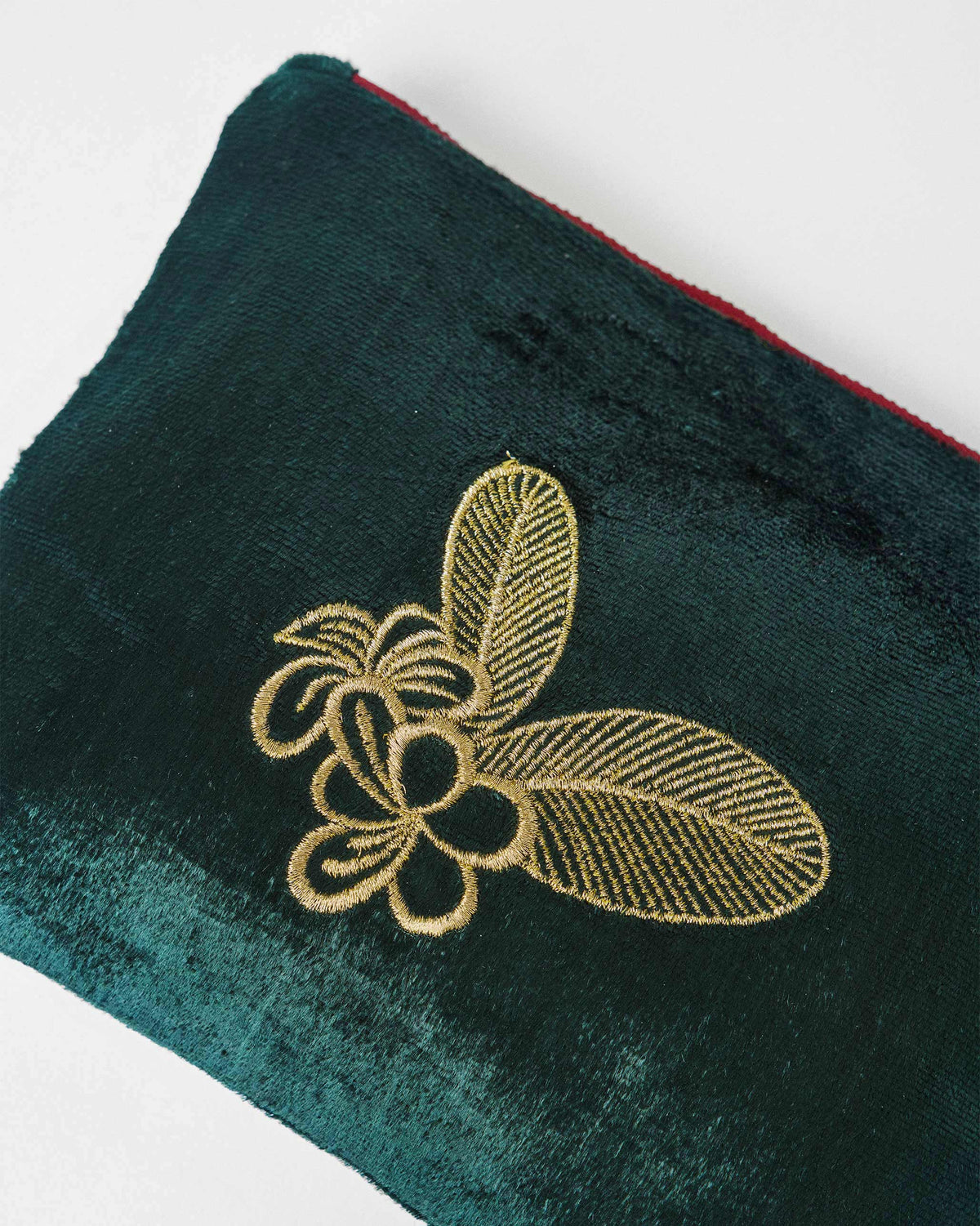 Plumeria Pouch - Green
