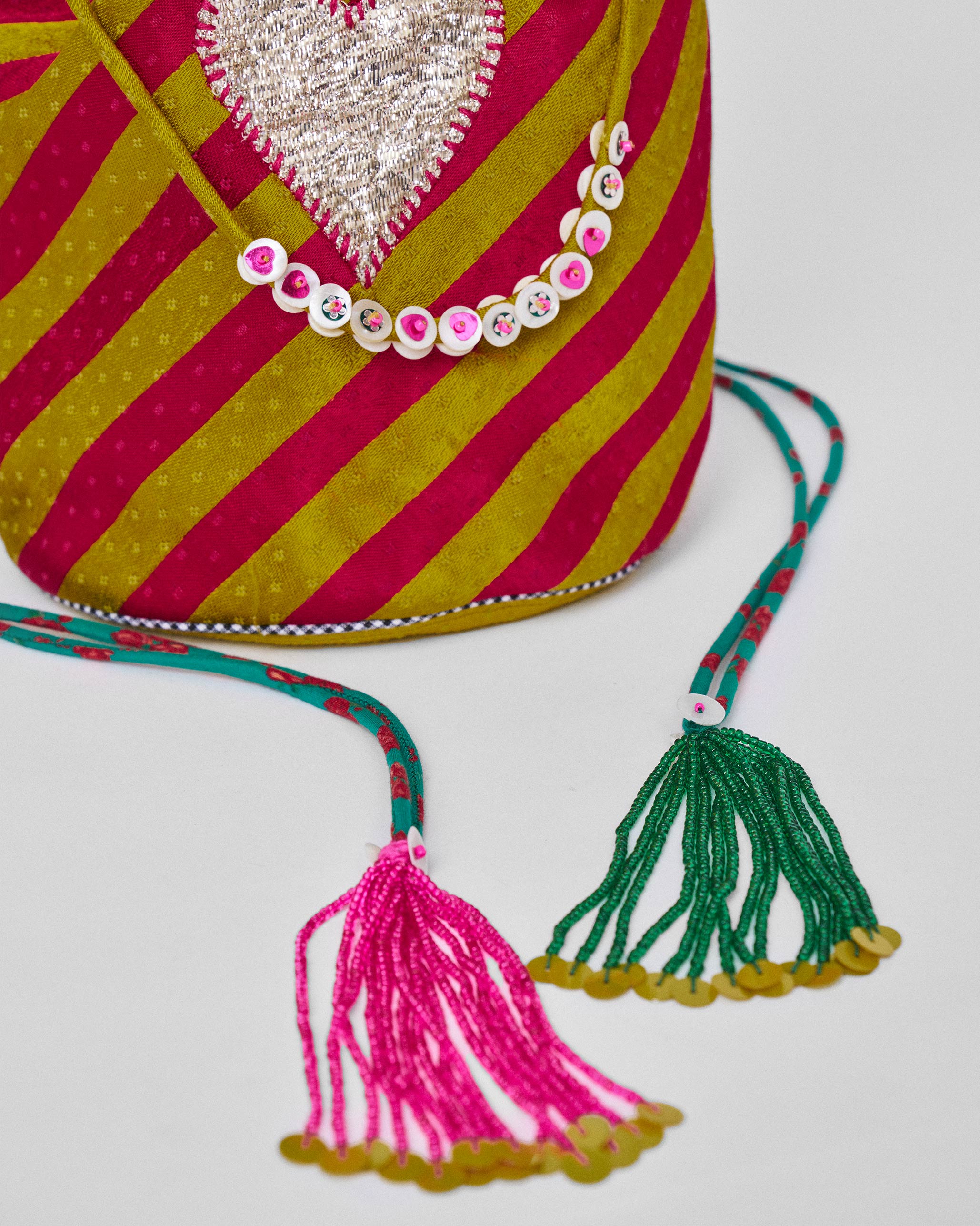 Raya Potli - Fuschia & Chartreuse