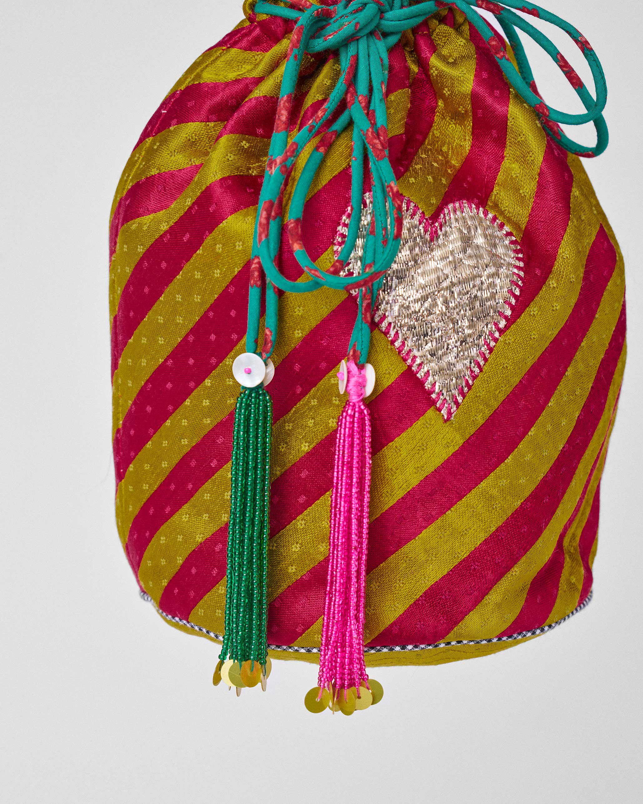 Raya Potli - Fuschia & Chartreuse