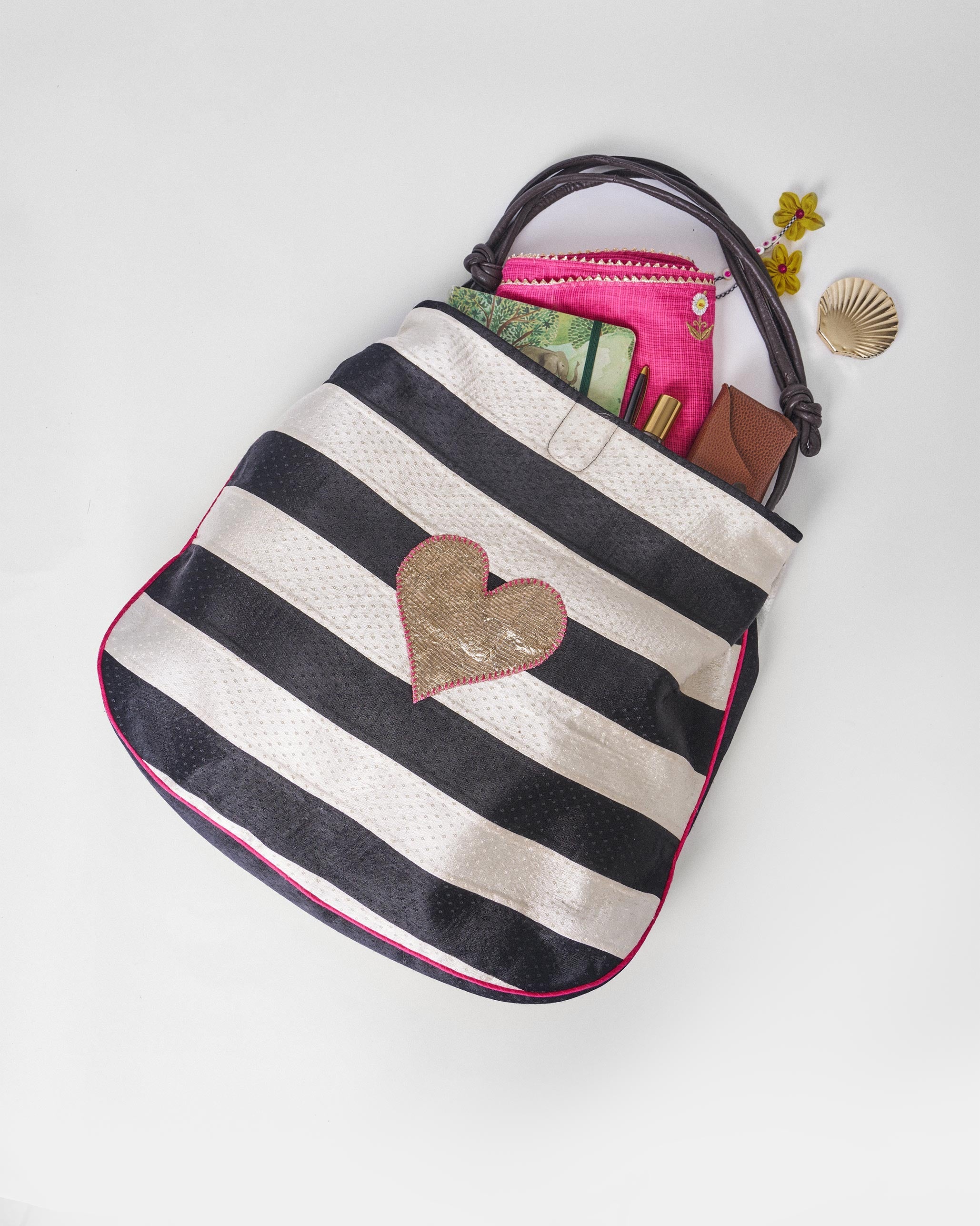 Nomad Tote - Black & Ivory