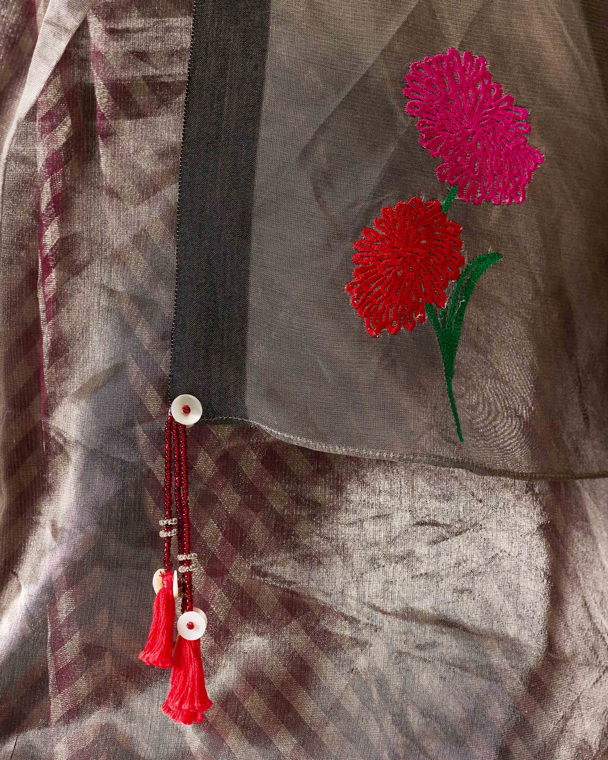 Reva Dupatta - Silver