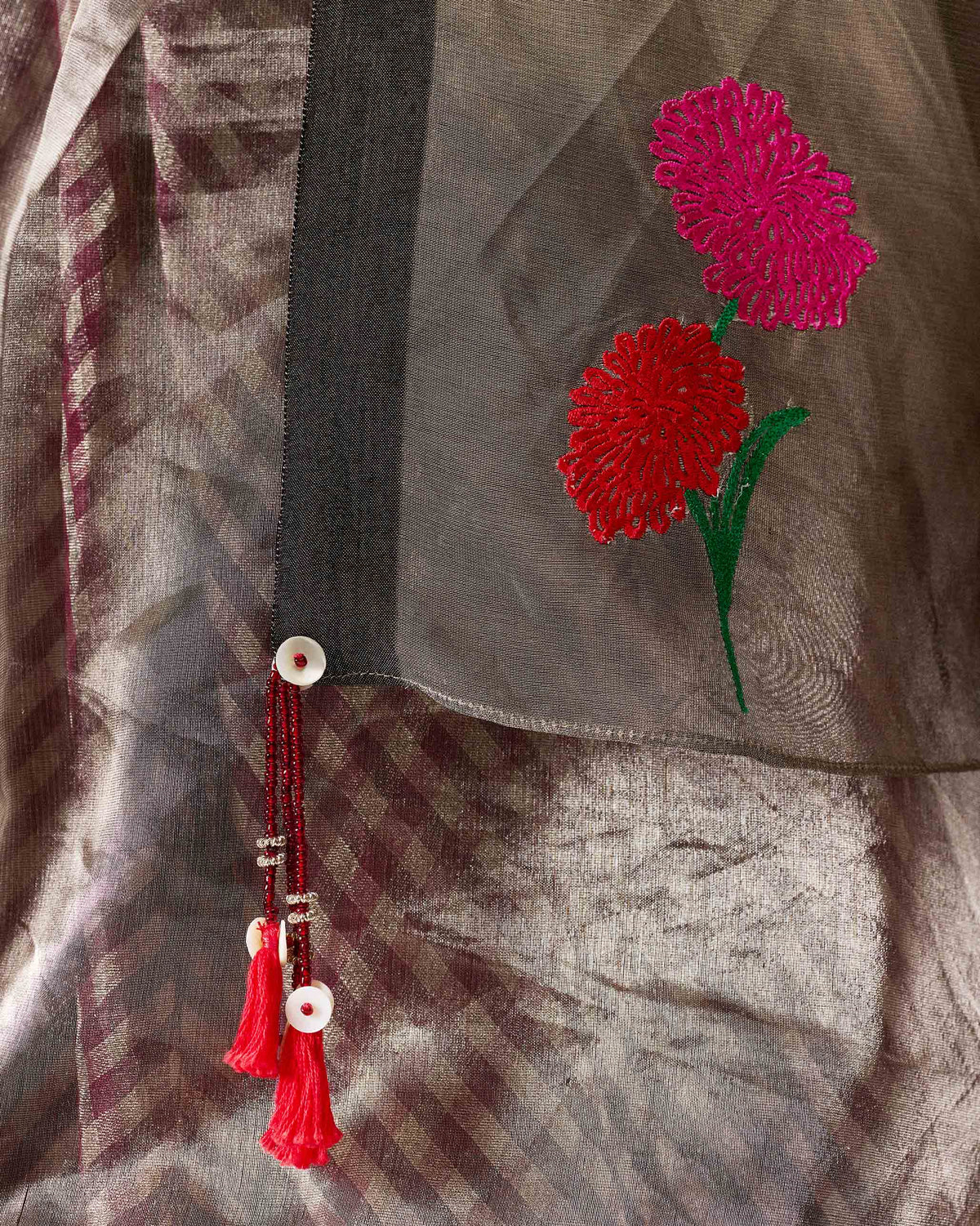 Reva Dupatta - Silver