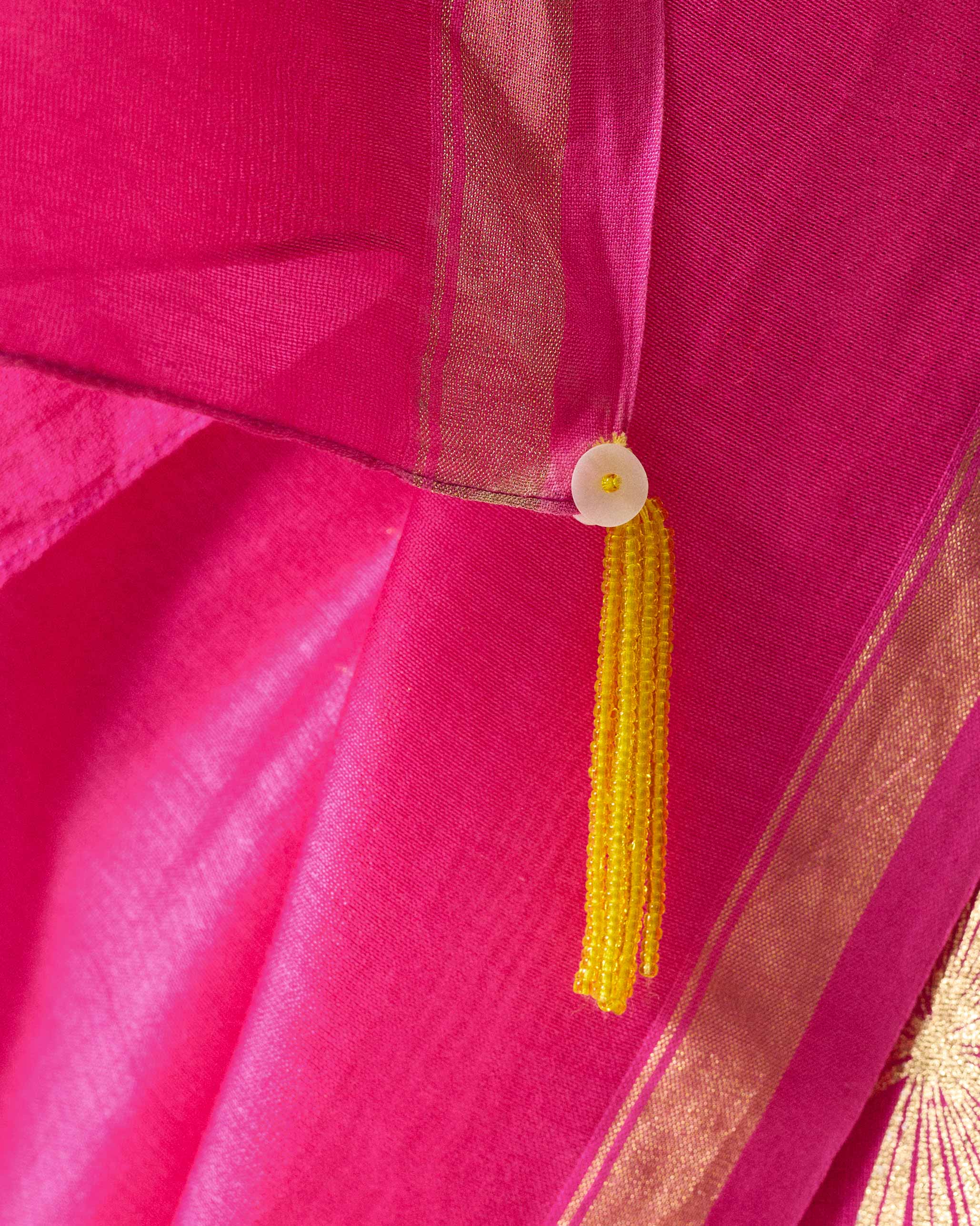 Ira Sari - Fuchsia & Gold Printed