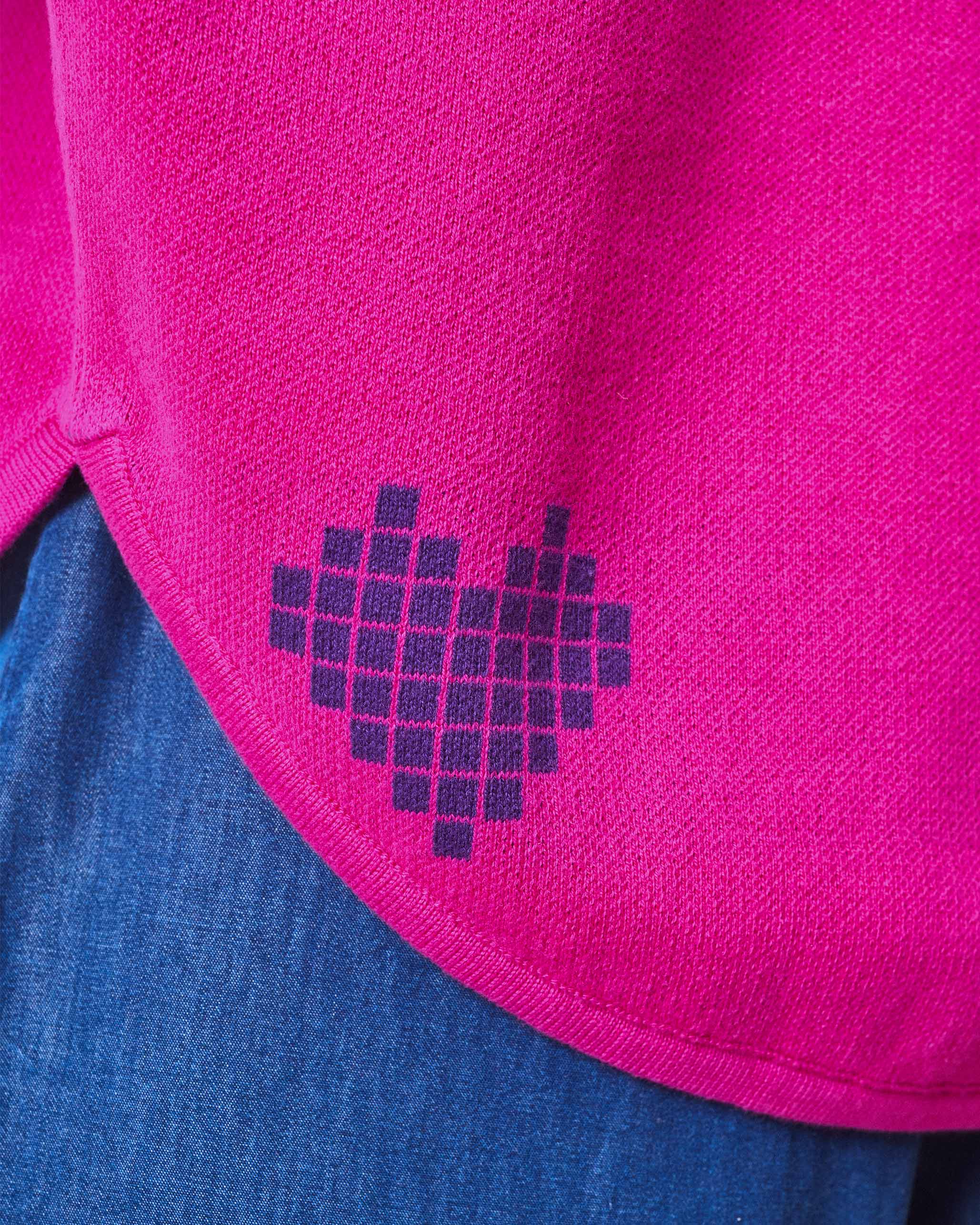 Blooming Sweater - Fuchsia & Red