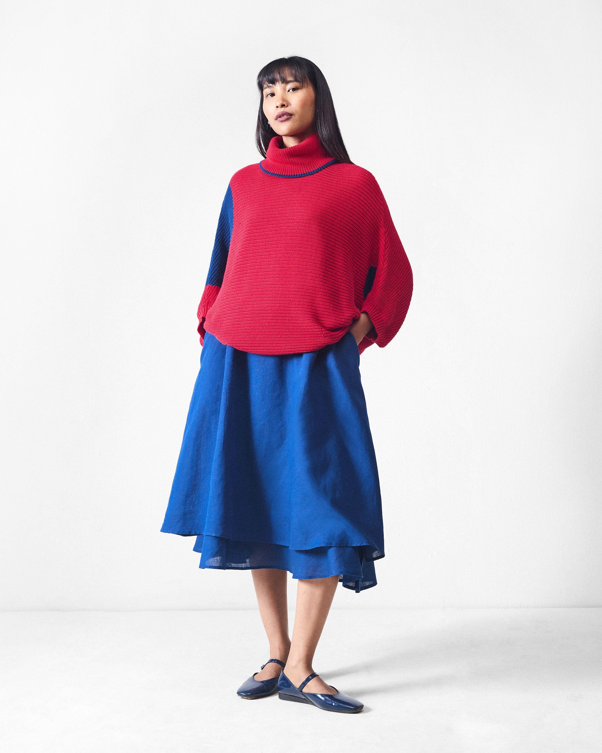 Tao Turtle Neck Sweater - Red