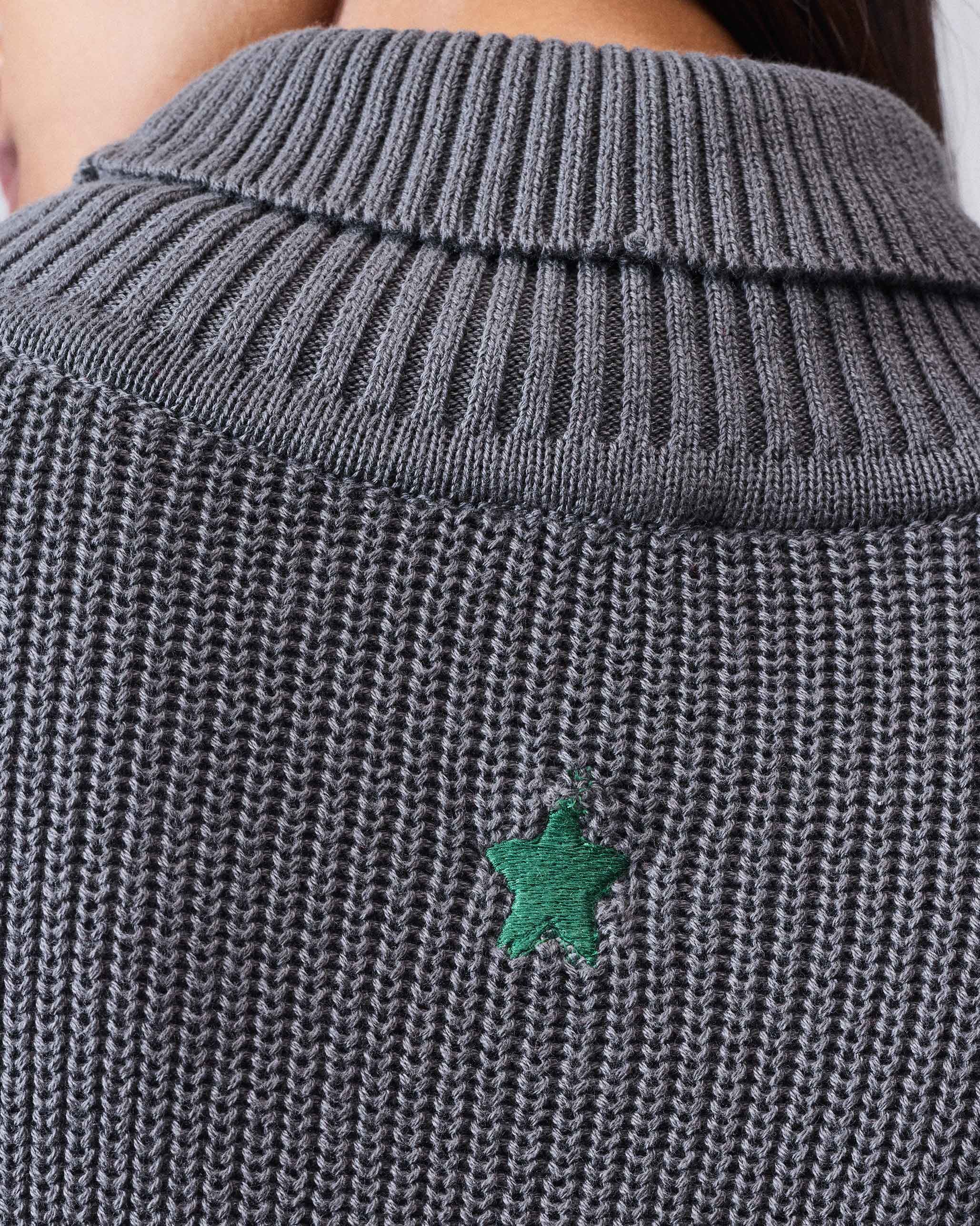 Turtle Neck Top - Charcoal