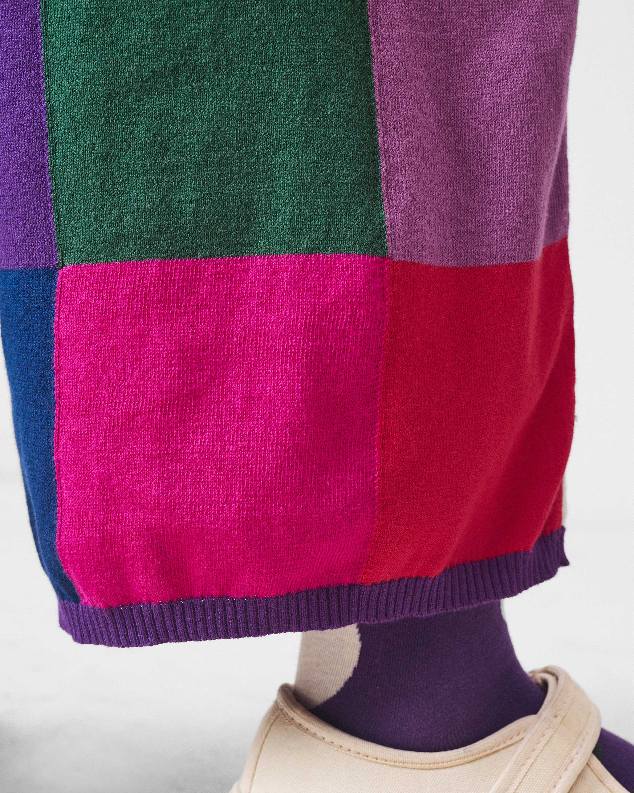 Rib knit trousers - Multicolour