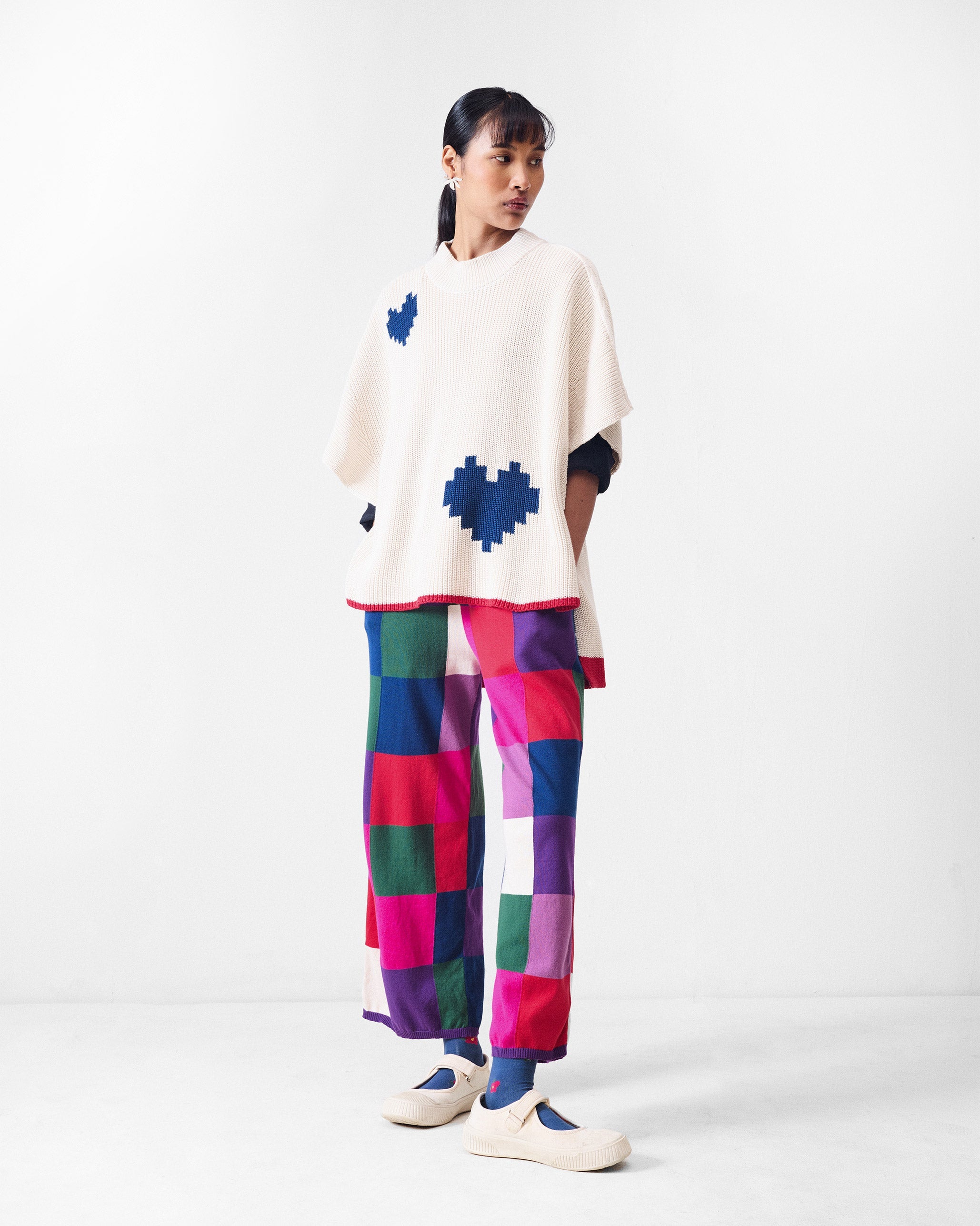 Rib knit trousers - Multicolour