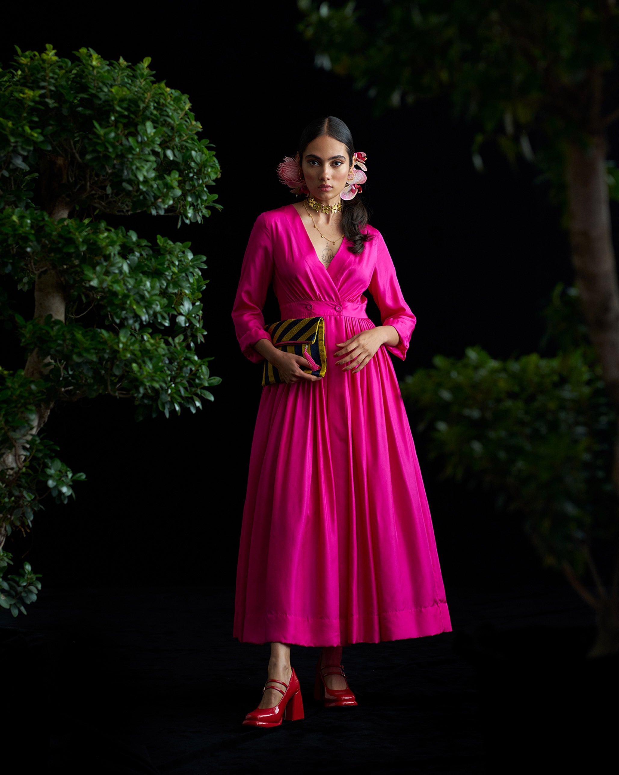 Nico Dress - Fuchsia