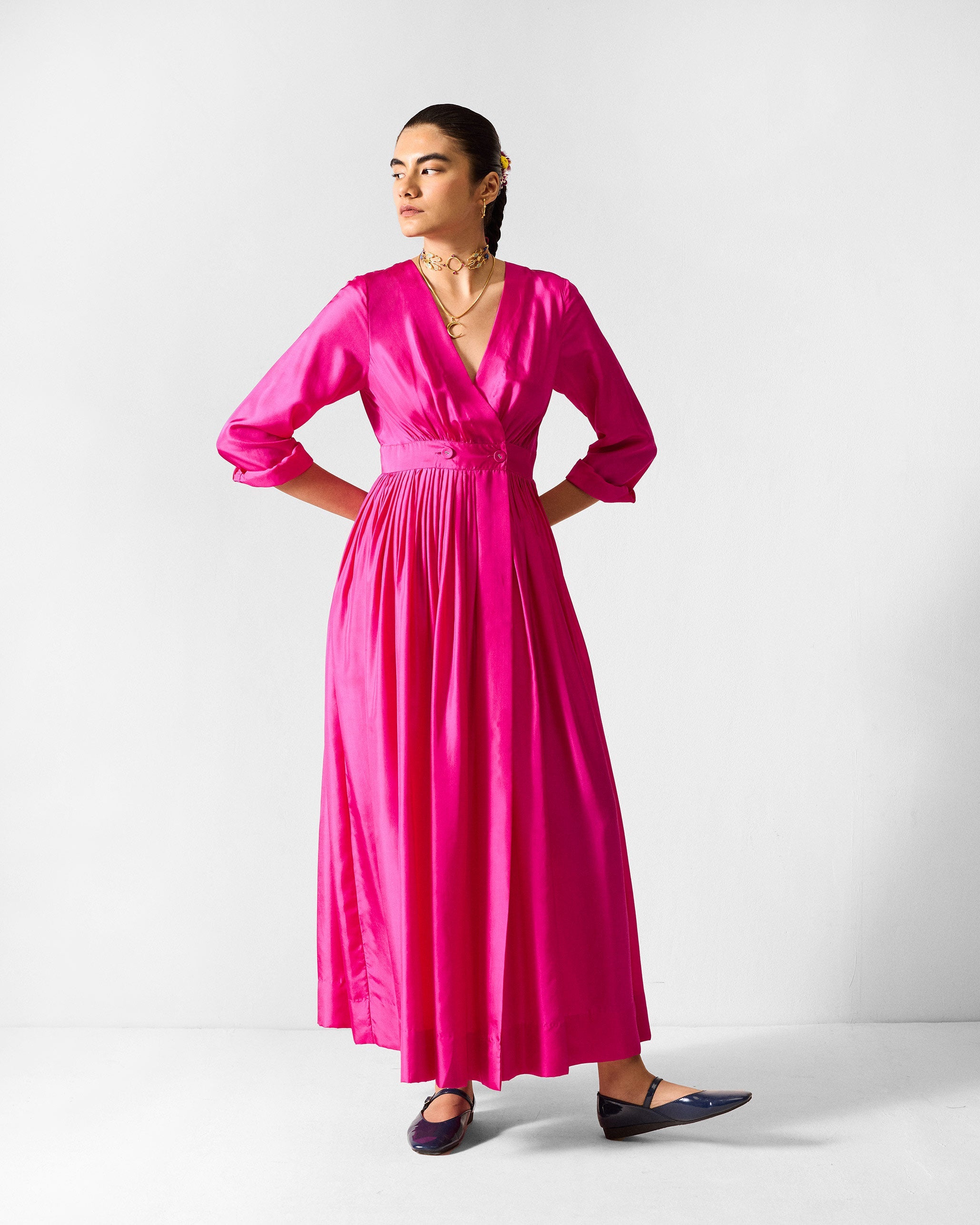 Nico Dress - Fuchsia
