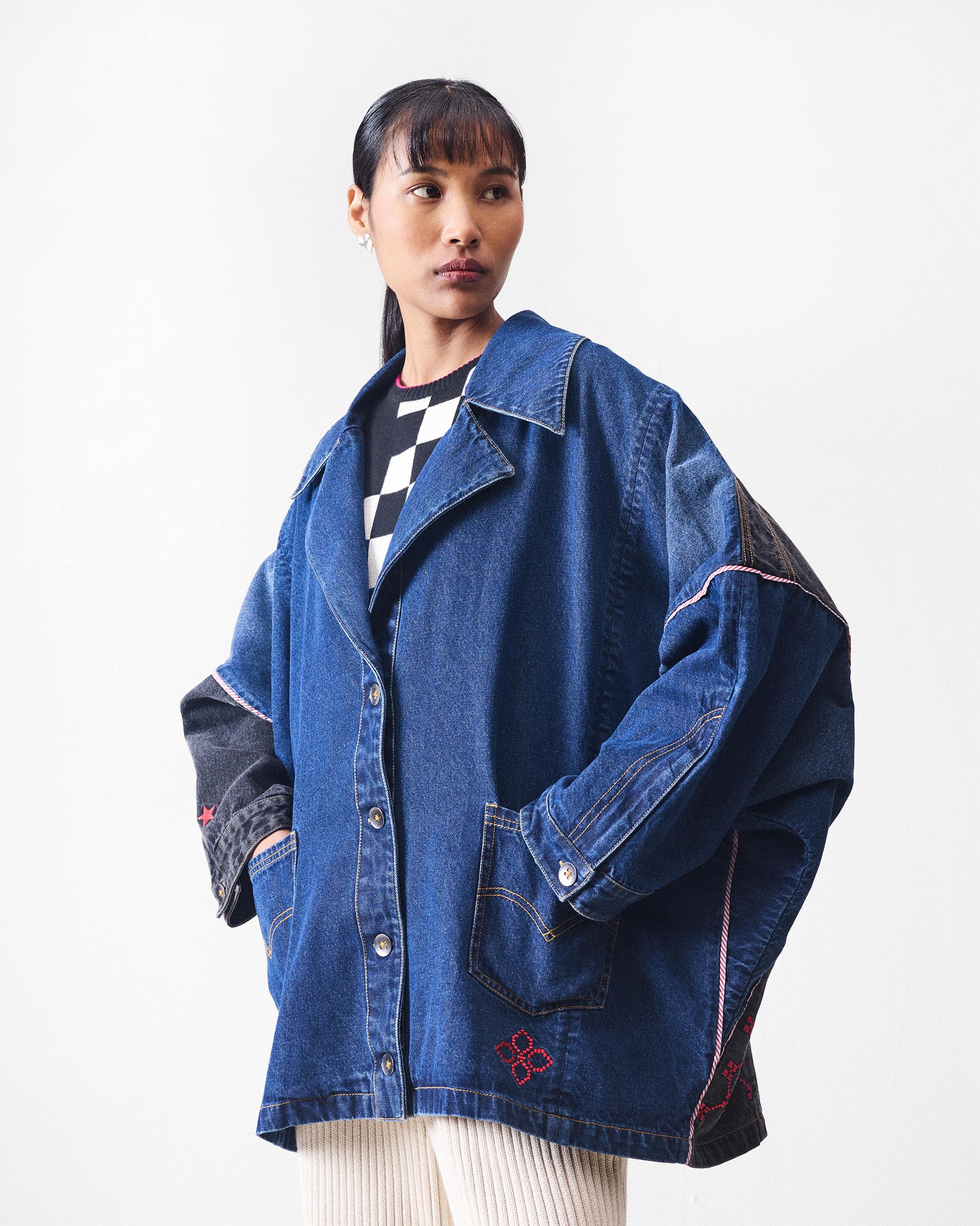 Splice Jacket - Denim