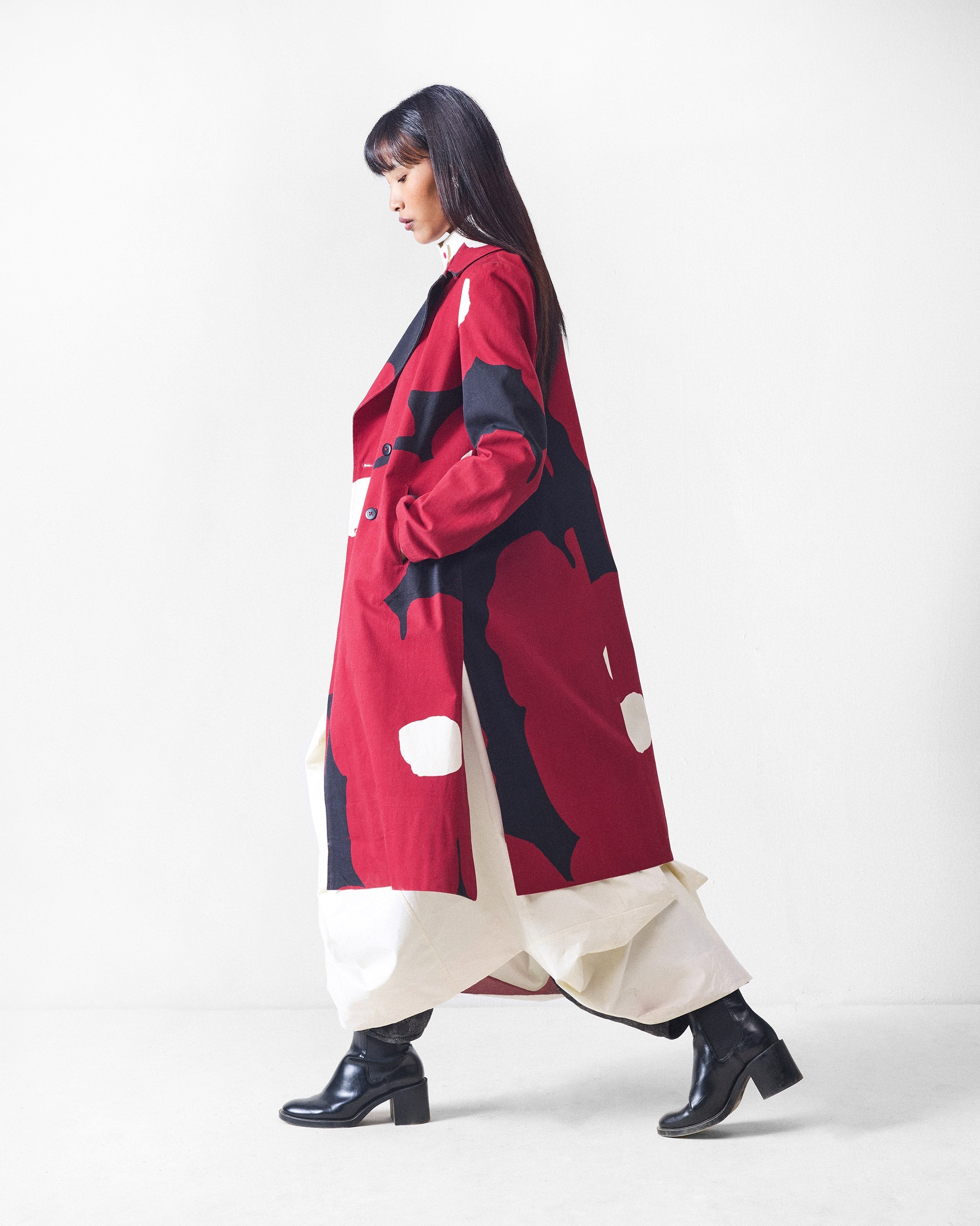 Flourish Jacket - Red & Black