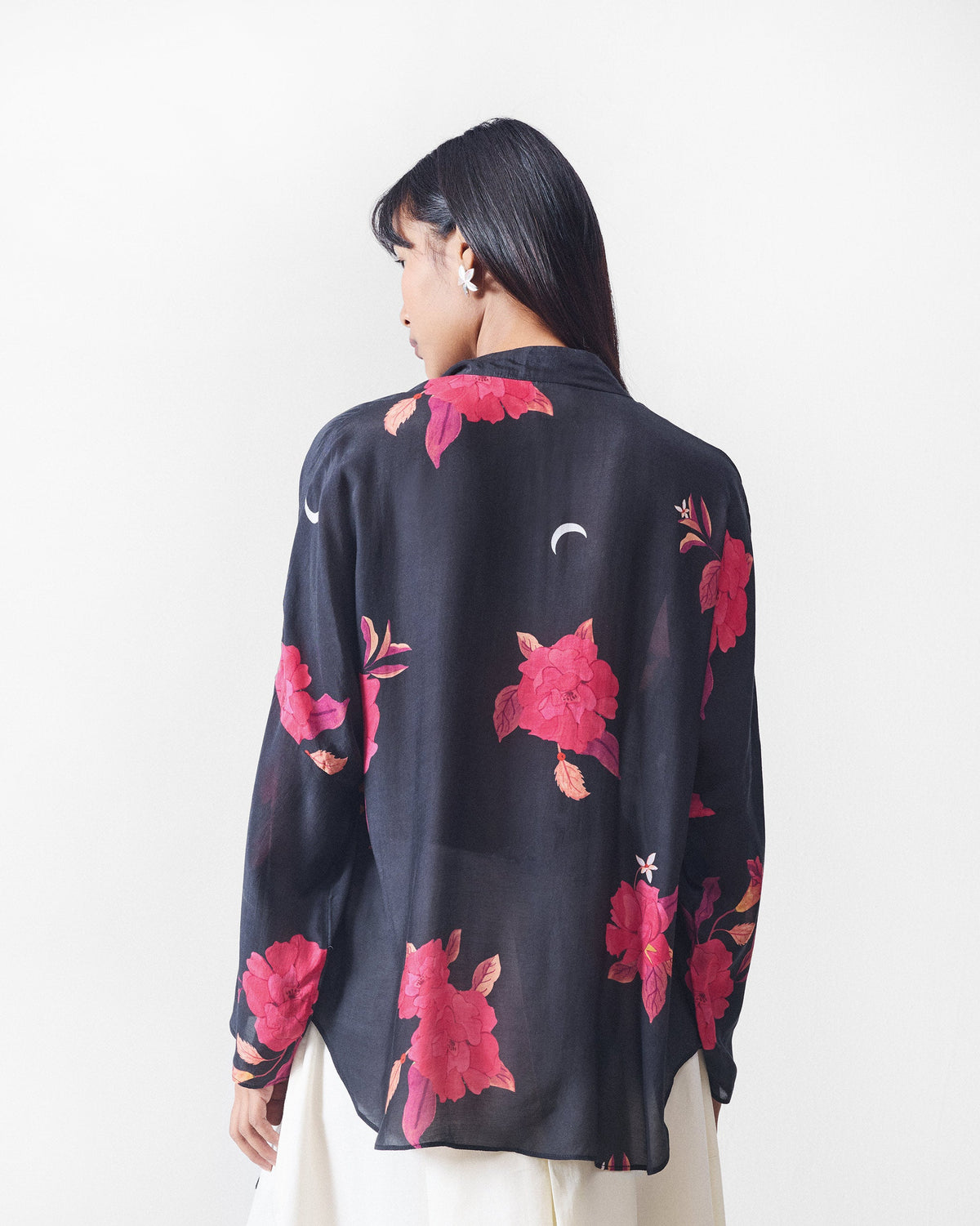 Bramble Top - Black & Fuchsia