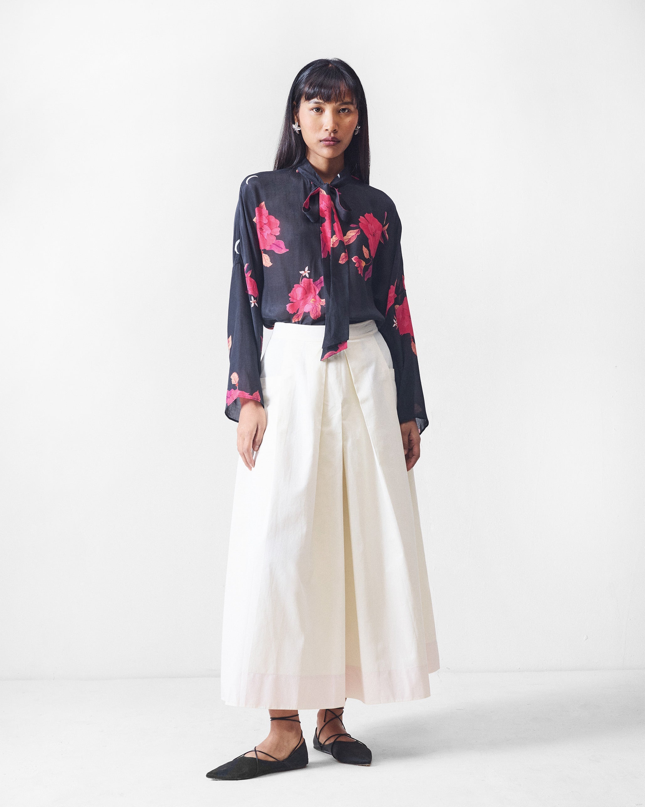 Bramble Top - Black & Fuchsia