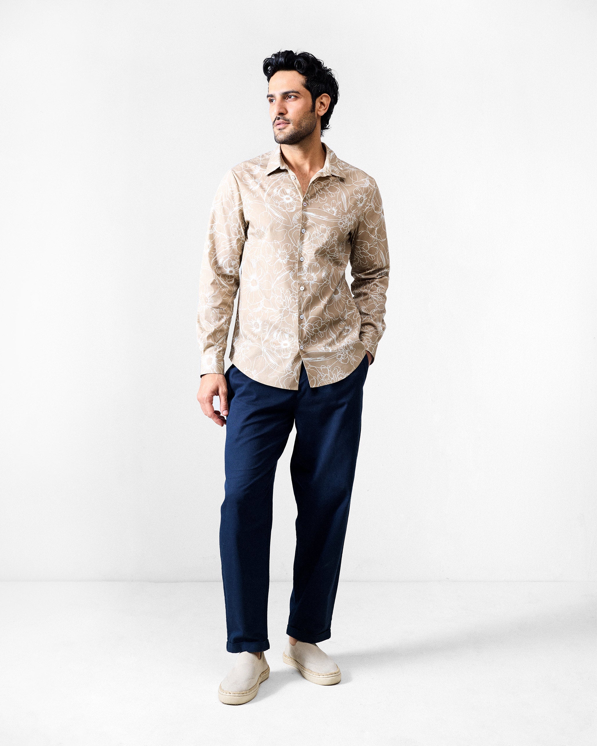 Hakuna Shirt - Light Brown Printed