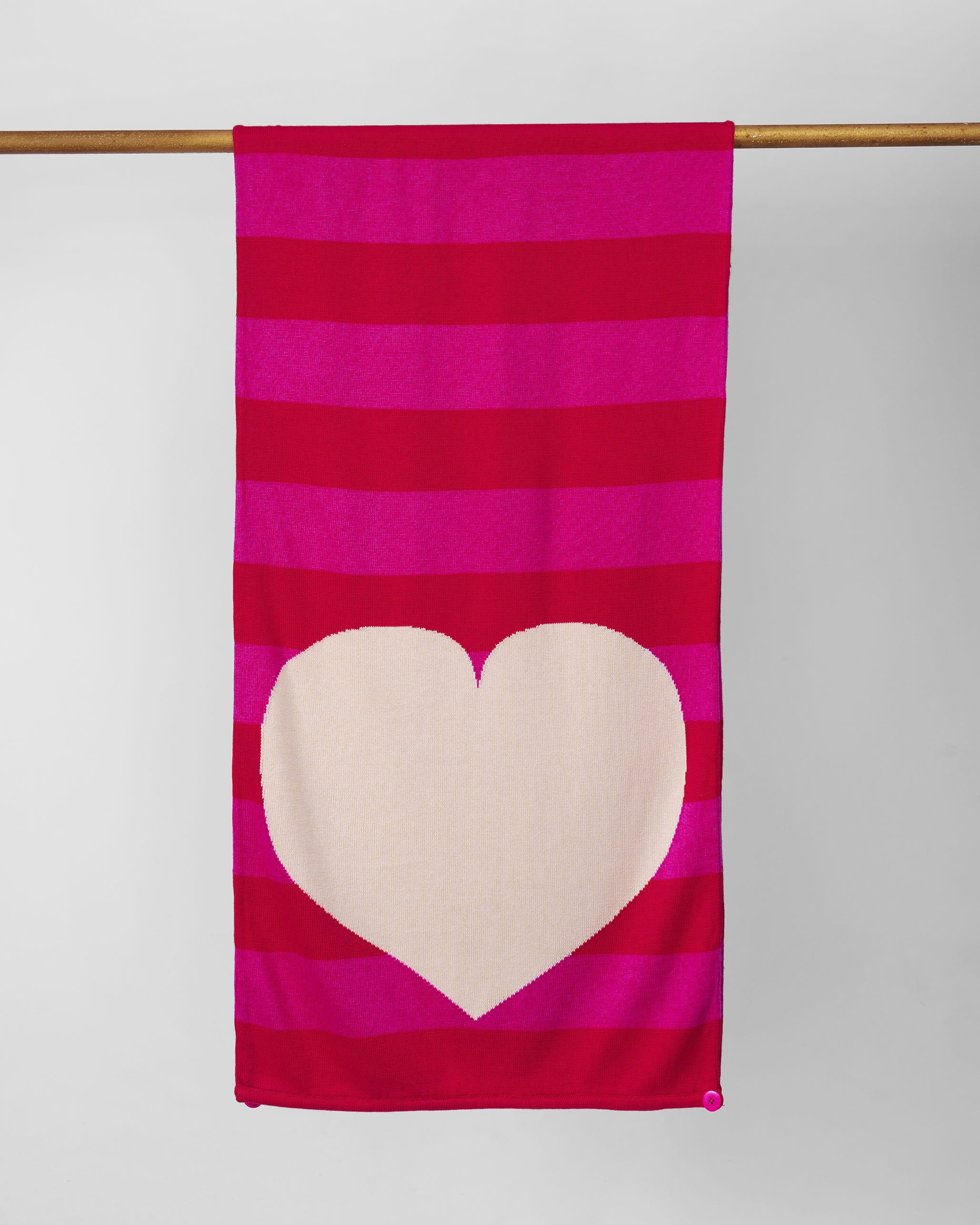 Heartline Scarf - Fuchsia & Red