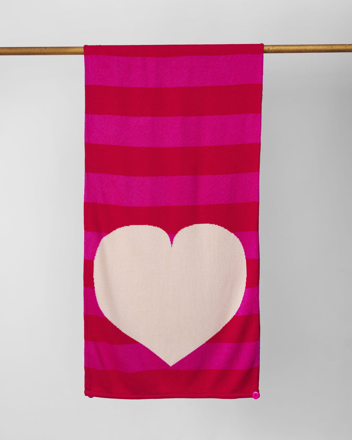 Heartline Scarf - Fuchsia & Red
