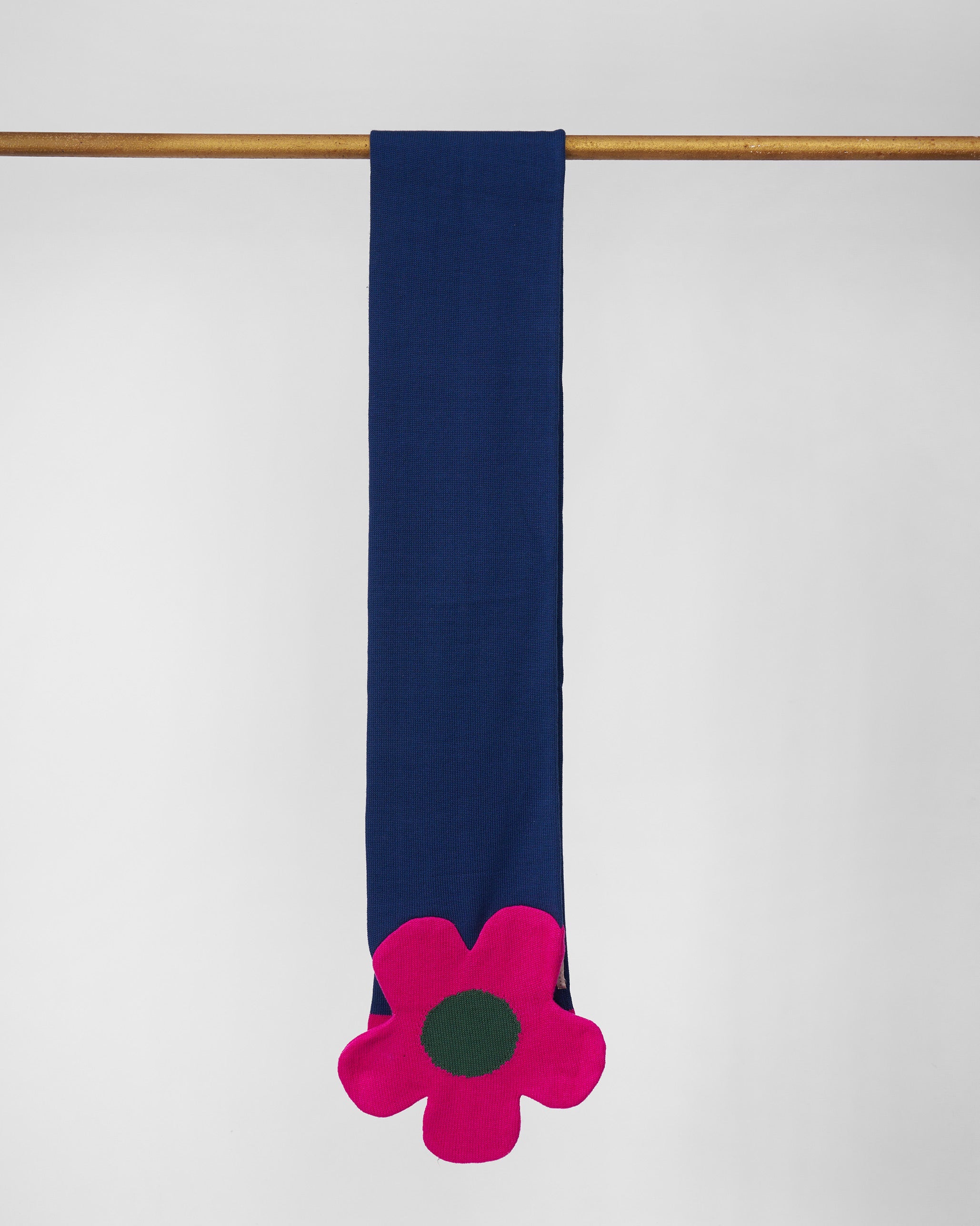 Tendril Scarf - Navy & Green