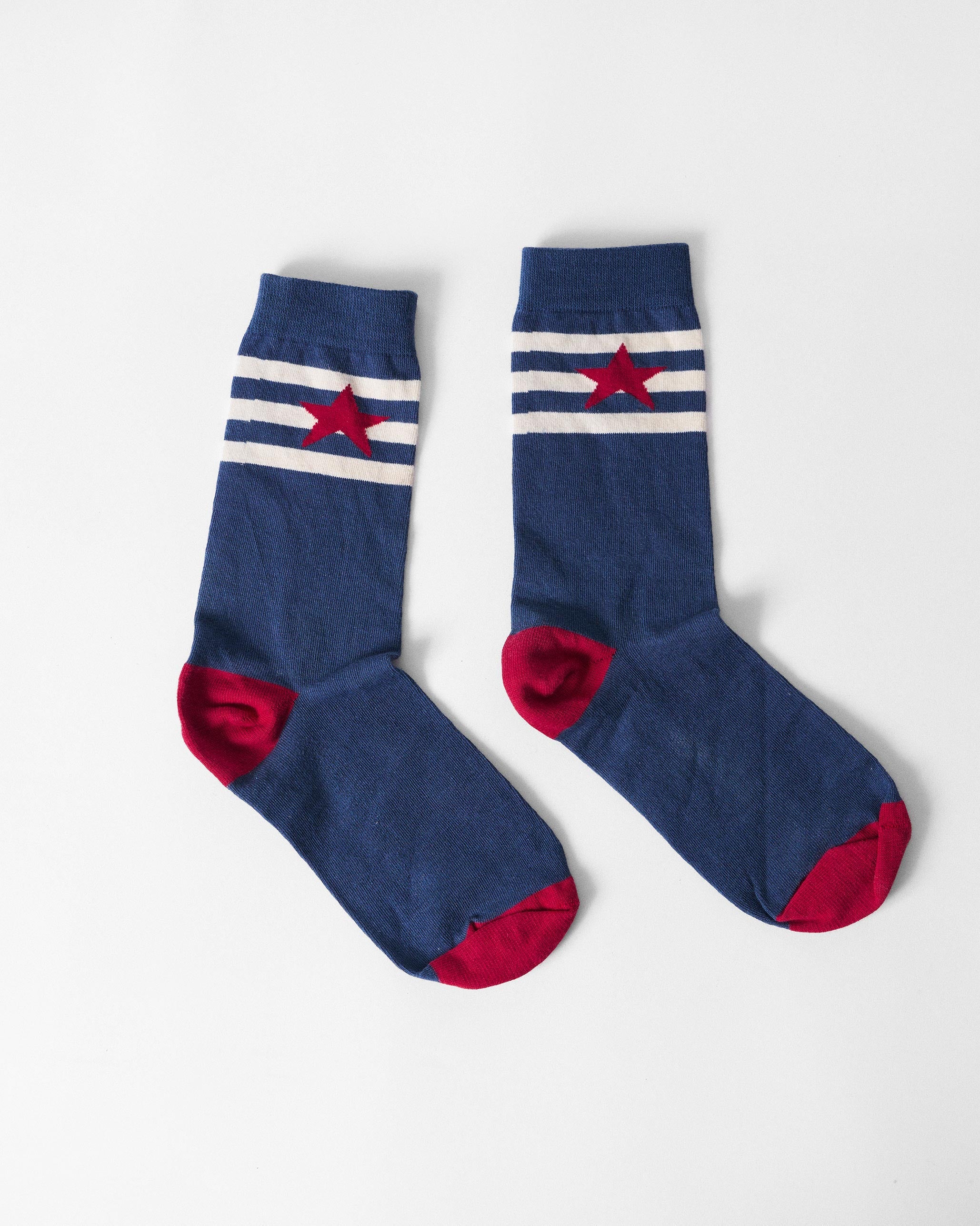 Starbed Socks - Navy & Red