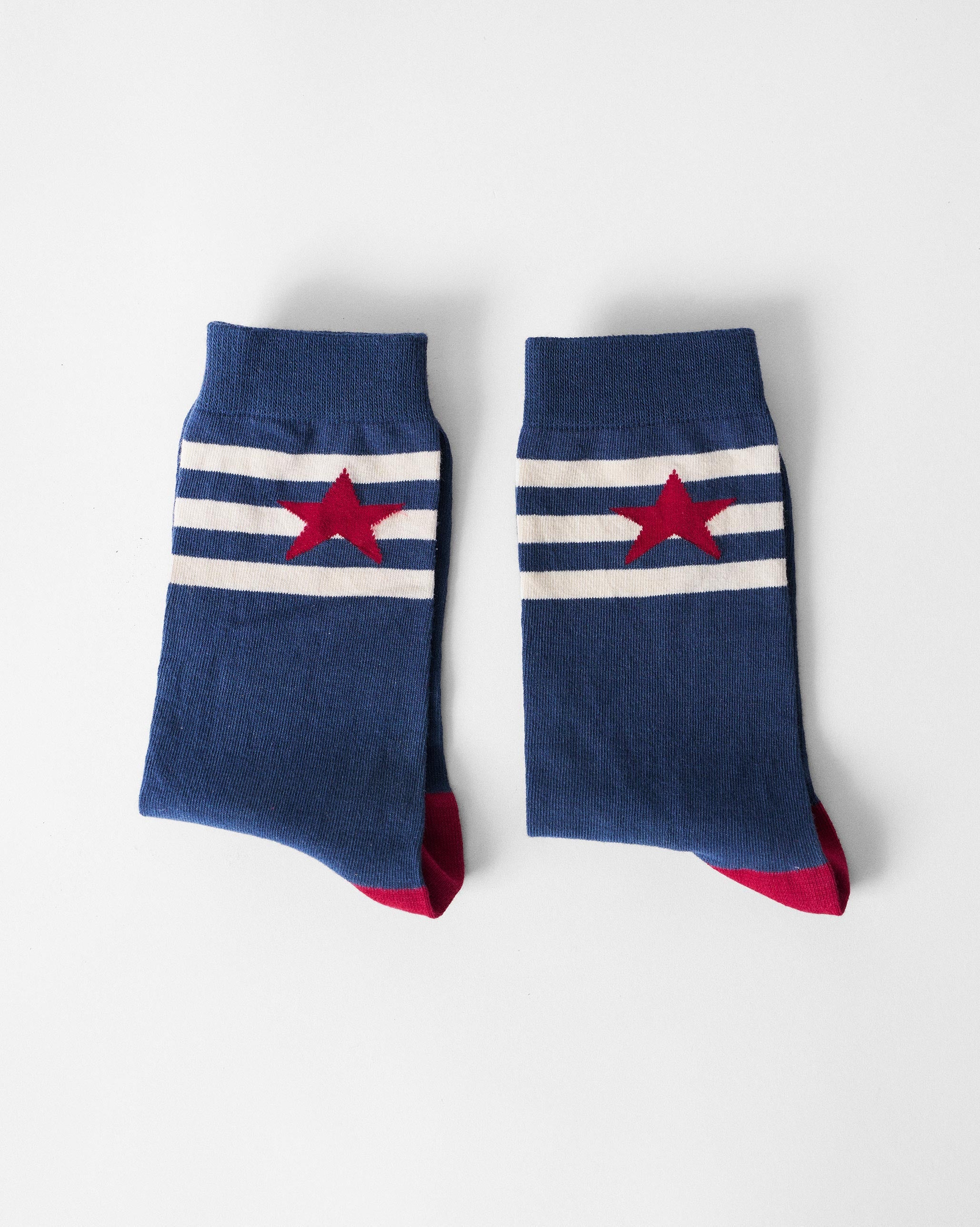 Starbed Socks - Navy & Red