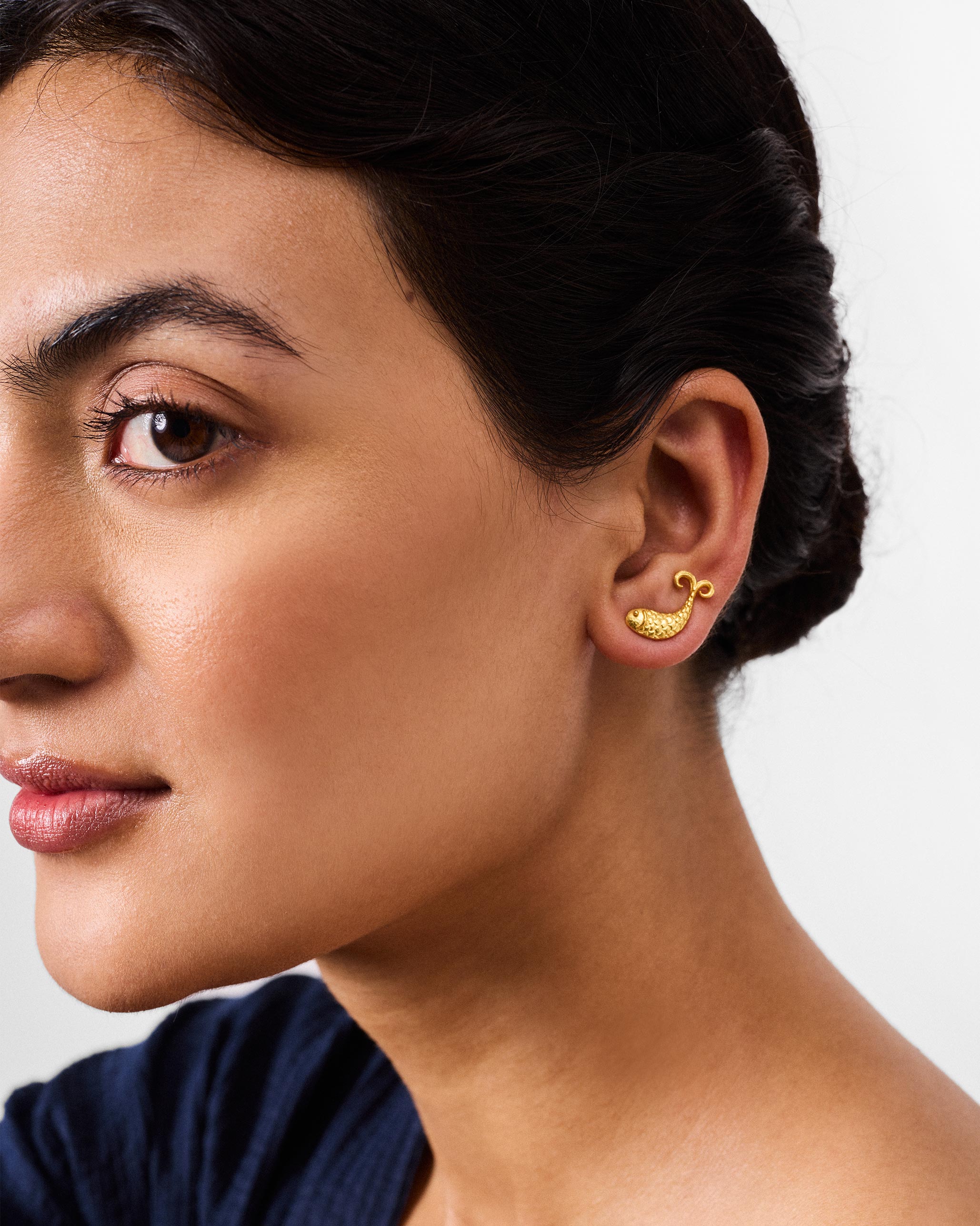 Jalpari Studs - Gold