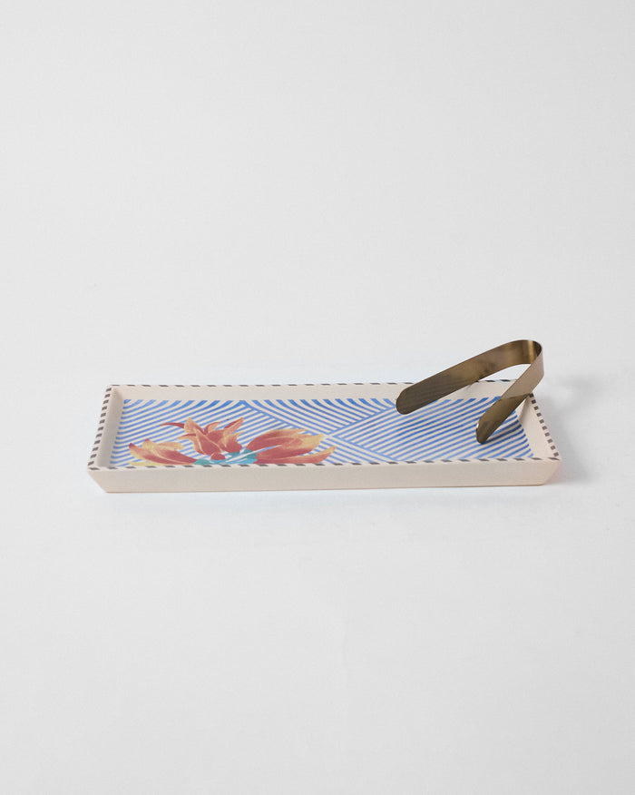 Palash Cookie Tray with Tong