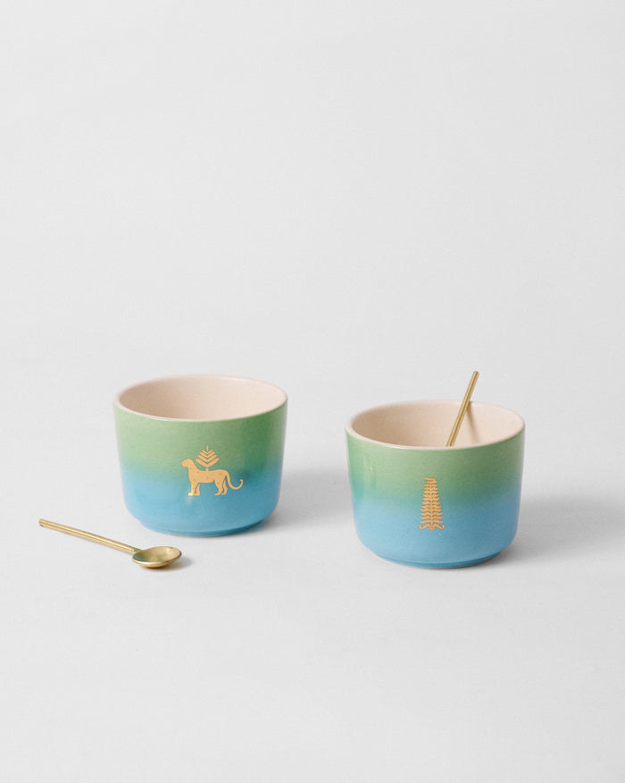 Sindhuraa Nut Bowl with Spoon - Set of 2