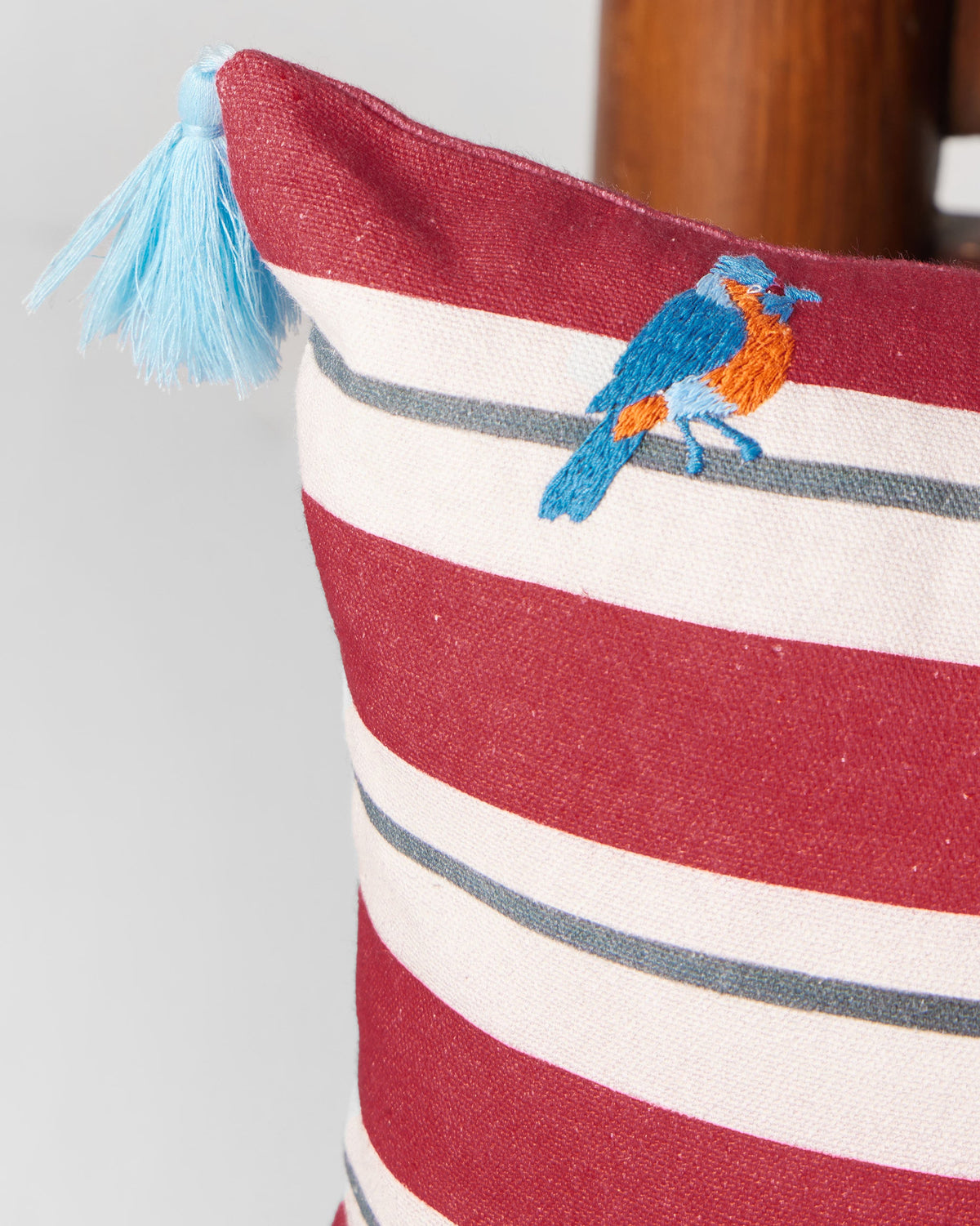 Bulbul Stripes Cushion Cover