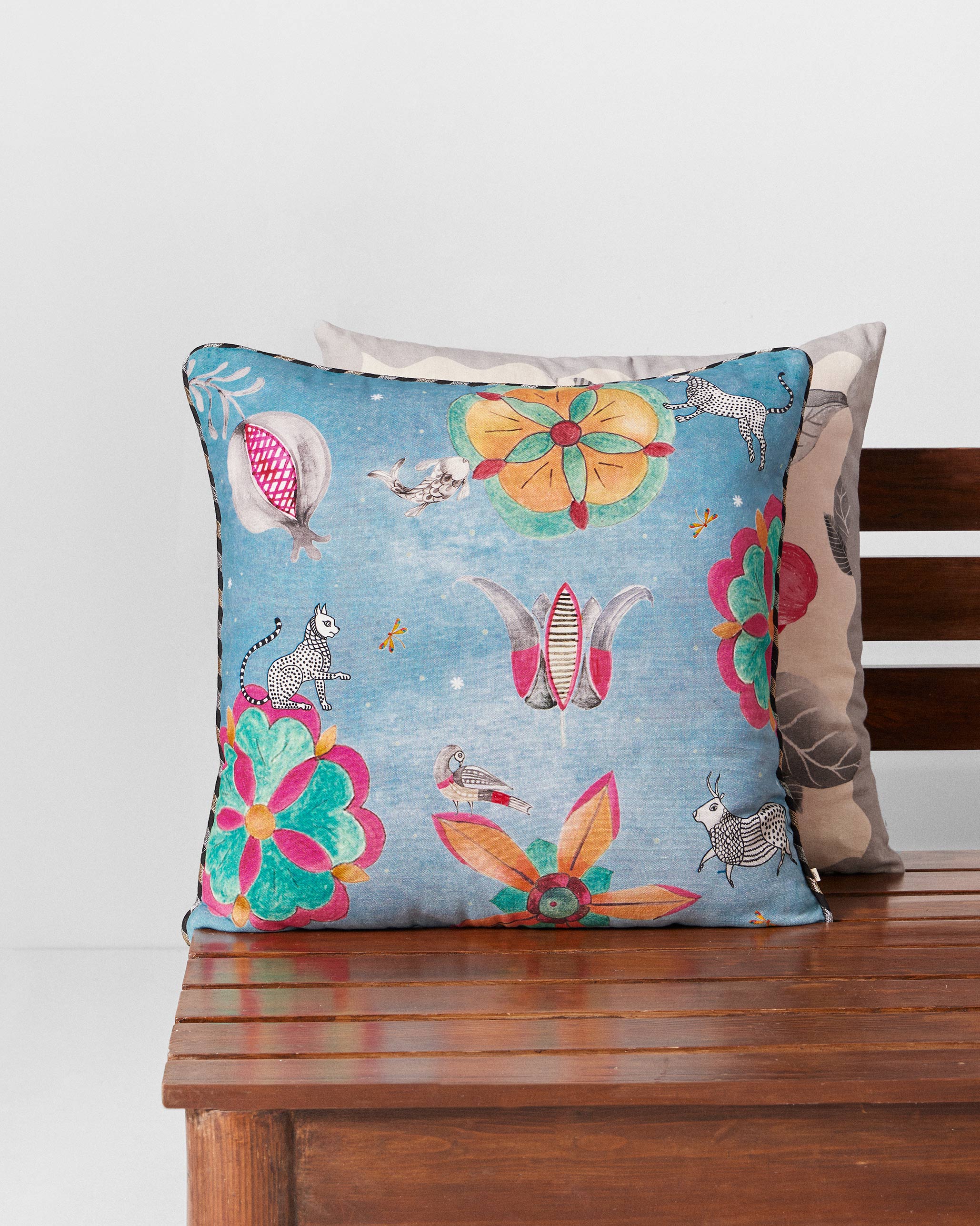 Anara Cushion Cover -Blue